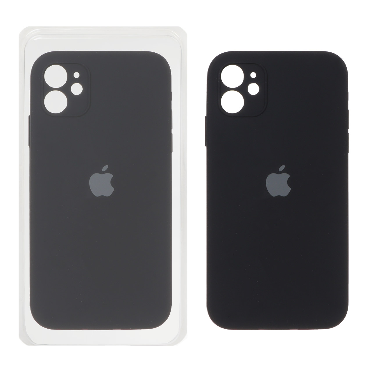 قاب سیلیکونی پاک کنی اورجینال ++A مدل Apple iPhone 11 - مشکی (پک دار)