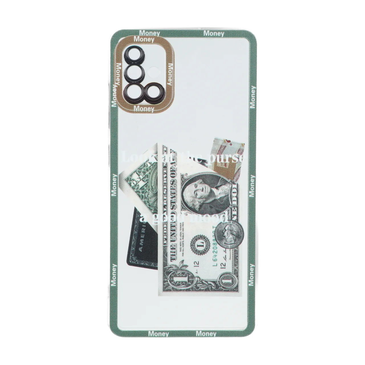 قاب ژله ای طرح دار دور رنگی طرح دلار مناسب برای Samsung Galaxy A51 / M40s