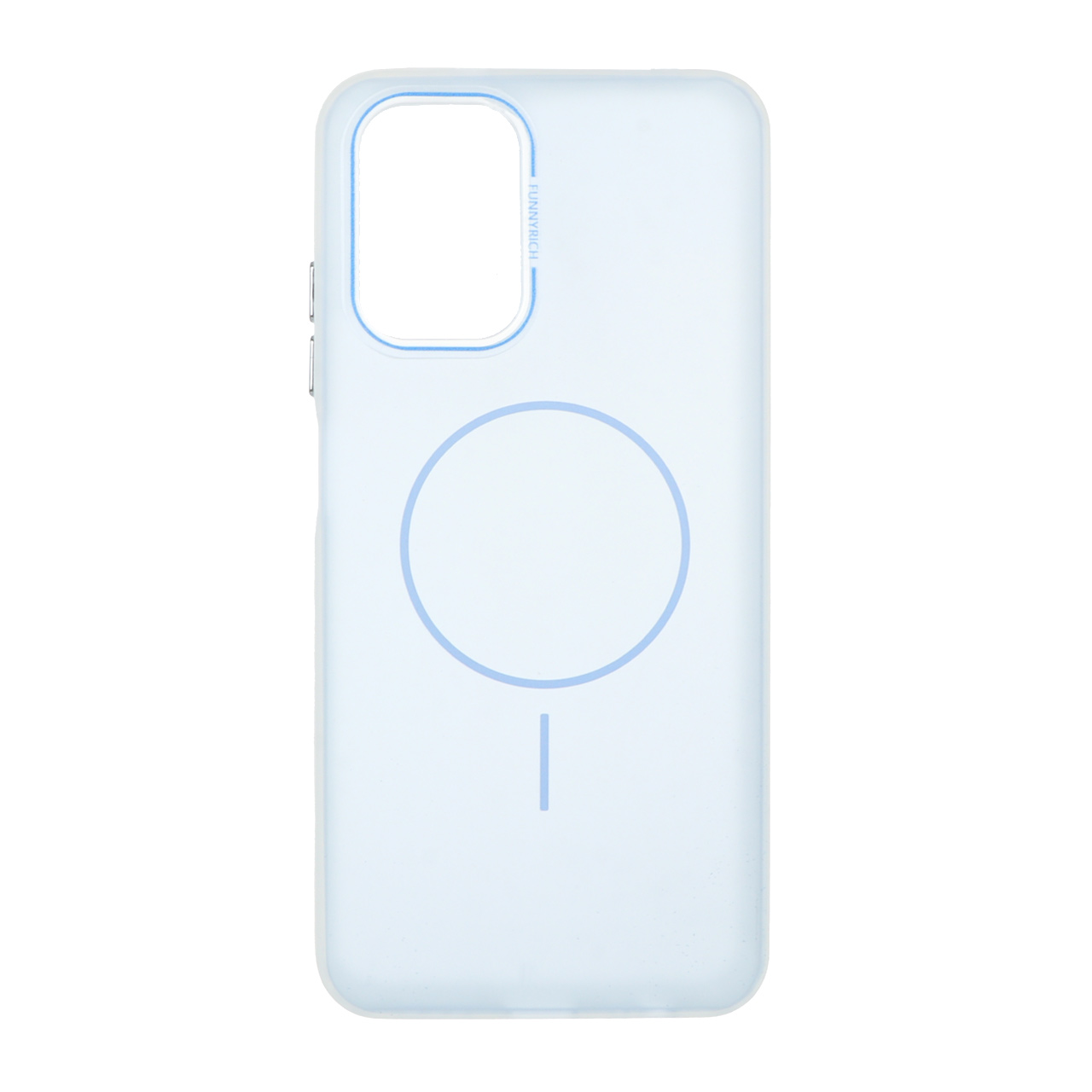 قاب مات Funnyrich طرح مگ سیف دور مات Xiaomi Redmi Note 10 4G / Redmi Note 10S / Poco M5S - آبی