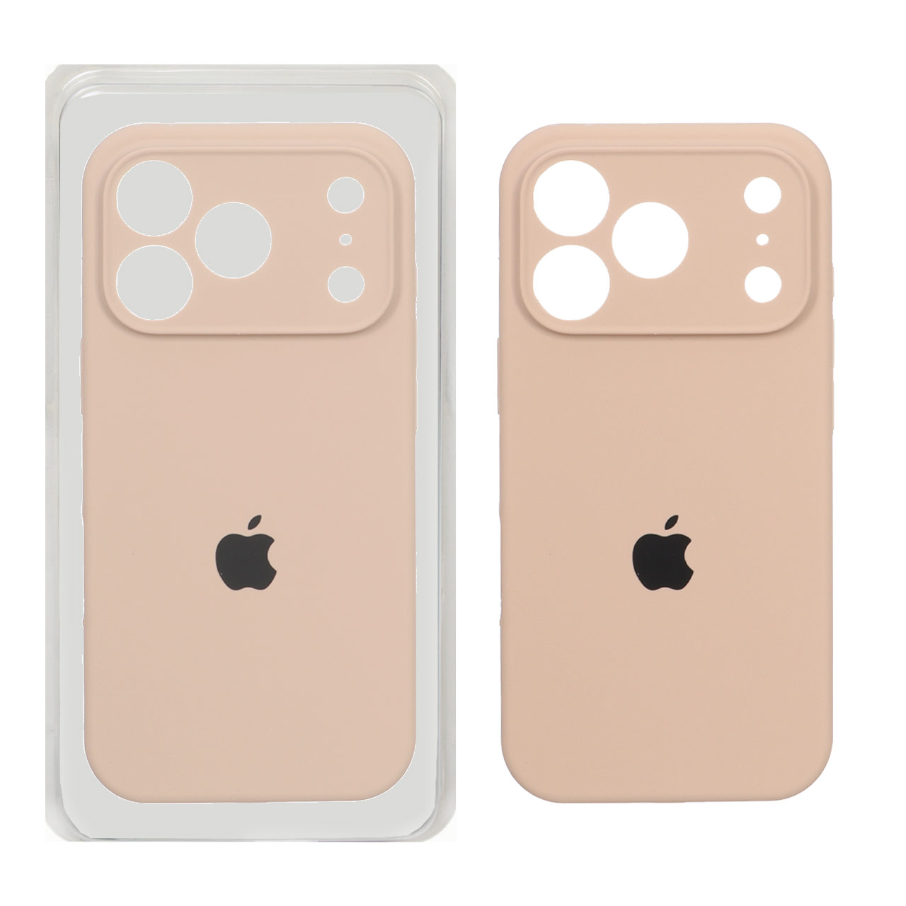 قاب سیلیکونی محافظ لنزدار اورجینال Apple iPhone 17 Pro - رنگ صحرایی