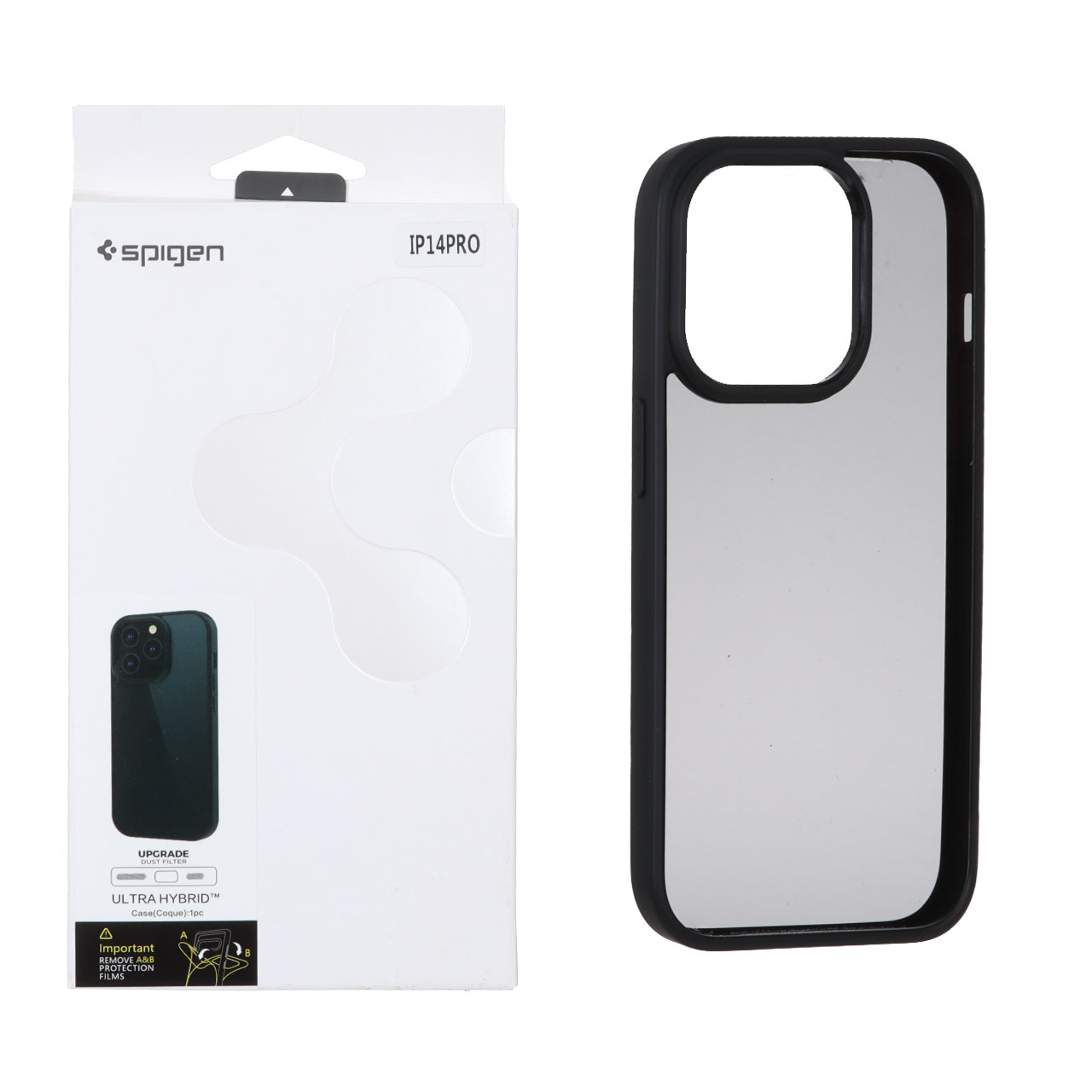 قاب Spigen مدل Ultra Hybrid با محافظ توری اسپیکر مناسب برای آیفون 14 پرو