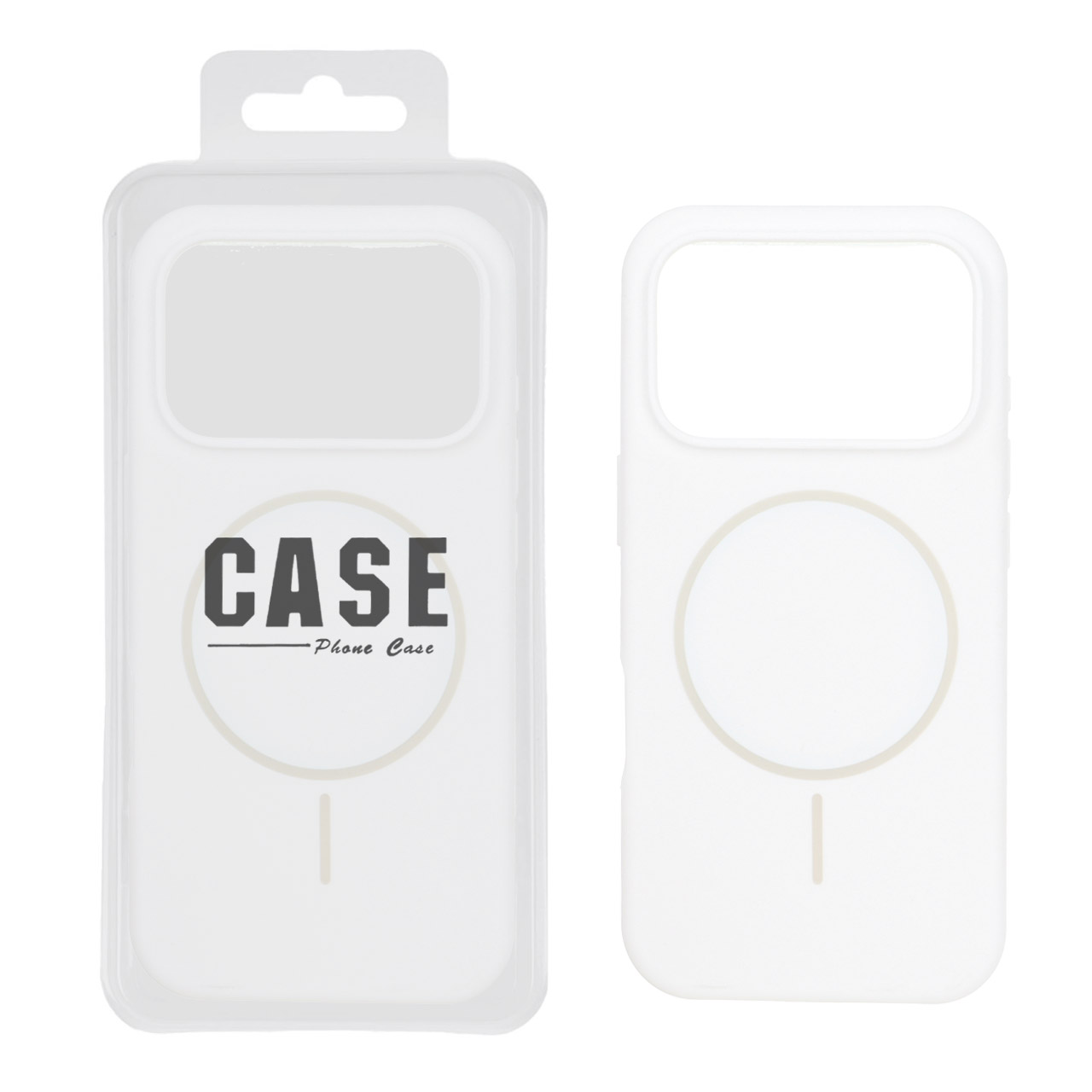 قاب سیلیکونی MagSafe اورجینال آیفون ۱۷ پرو - سفید