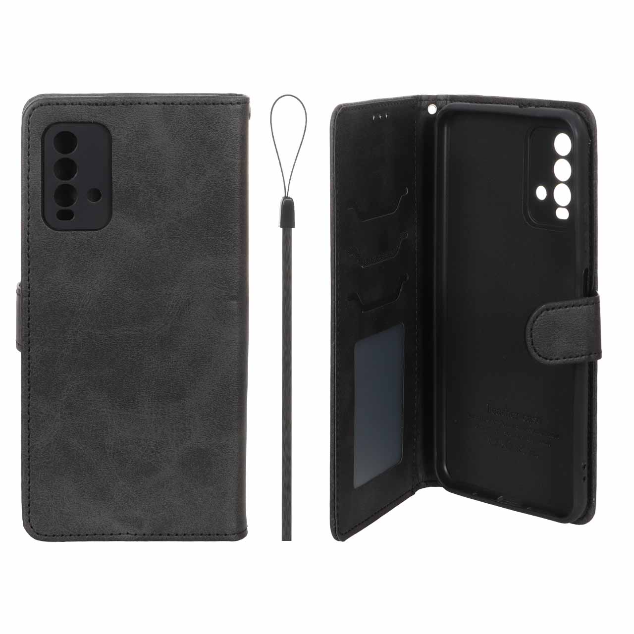 کیف موبایل مگنتی داخل خز MNC Plus مناسب برای شیائومی ردمی 9T 4G - مشکی