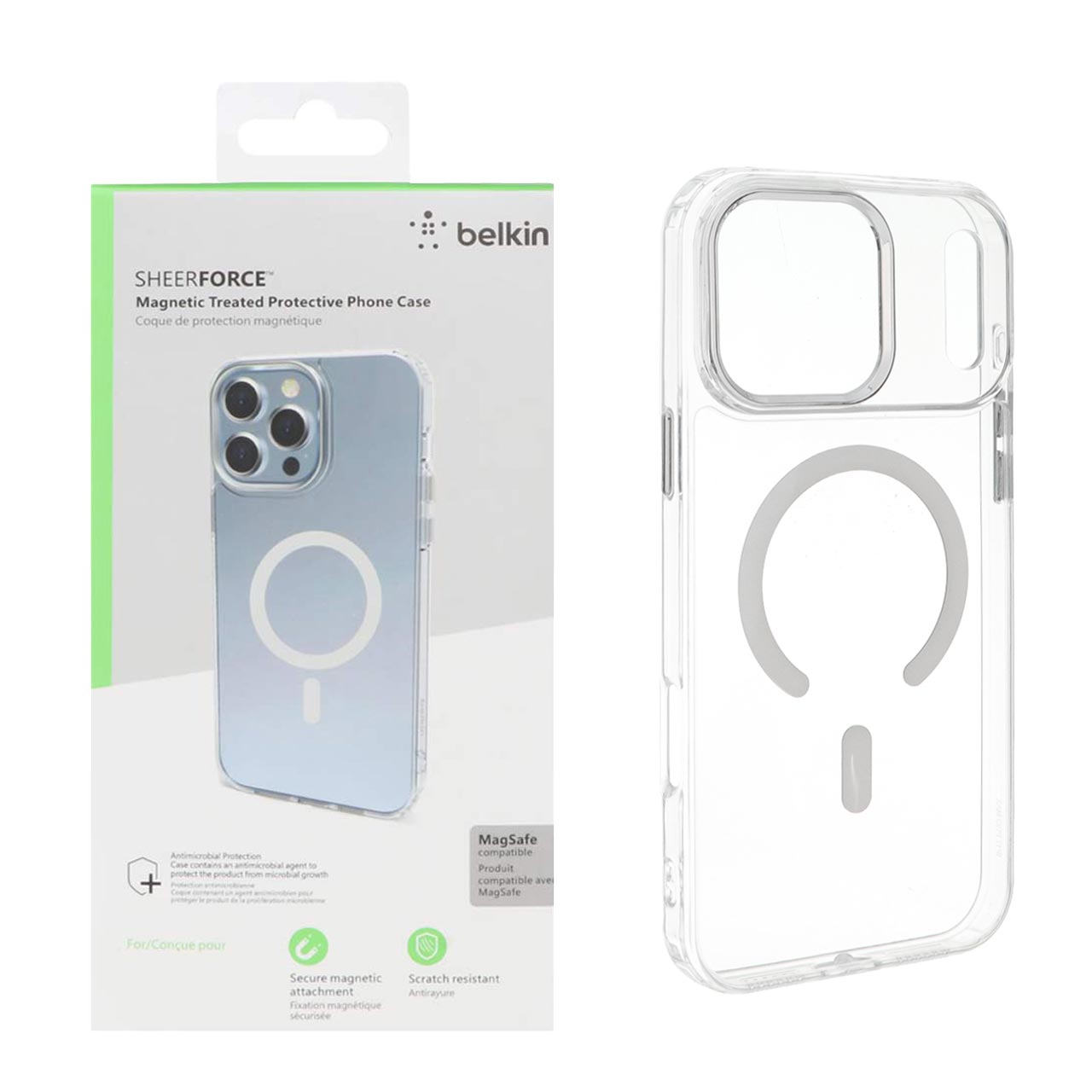 قاب شفاف مگ سیف Belkin مناسب برای آیفون 17 پرو