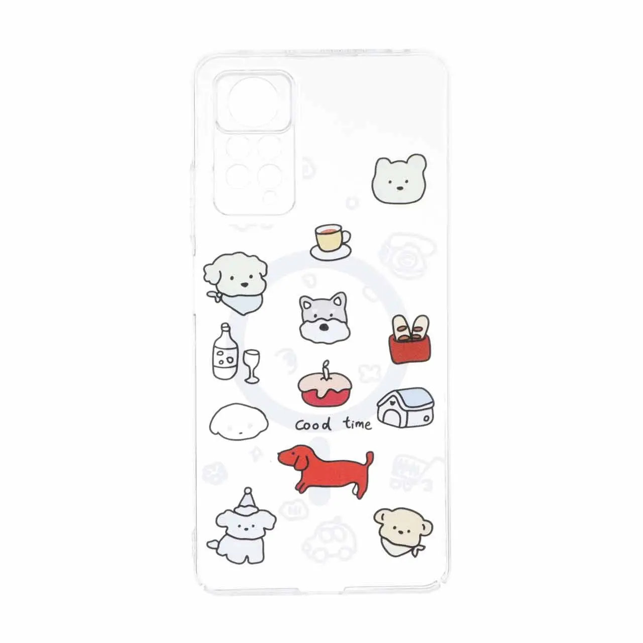 قاب Cute کریستالی طرح مگ سیف محافظ لنزدار Xiaomi Redmi Note 12 Pro 4G / Redmi Note 11 Pro - کد 164