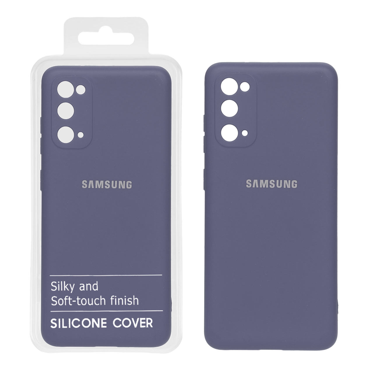 قاب نیو سیلیکون محافظ لنزدار RFF مدل Samsung S20 - بنفش (پک دار)