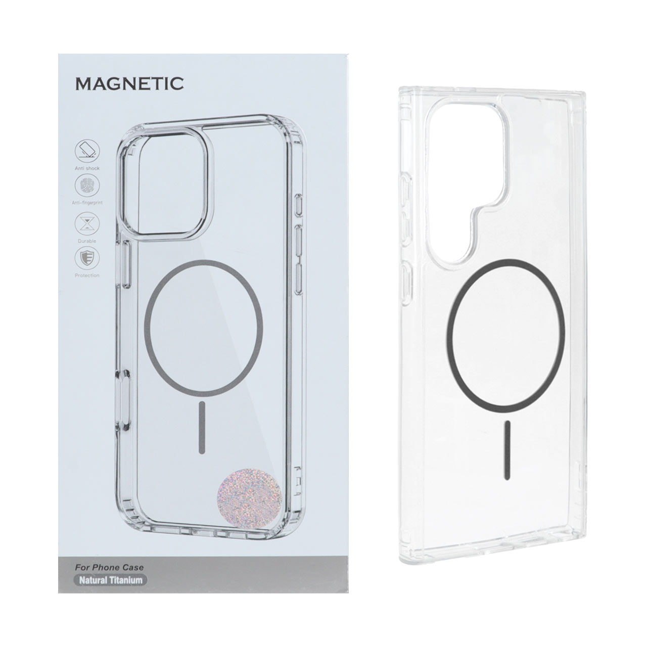 قاب اورجینال مگ سیف ژله ای شفاف Magnetic مناسب برای سامسونگ گلکسی S24 اولترا