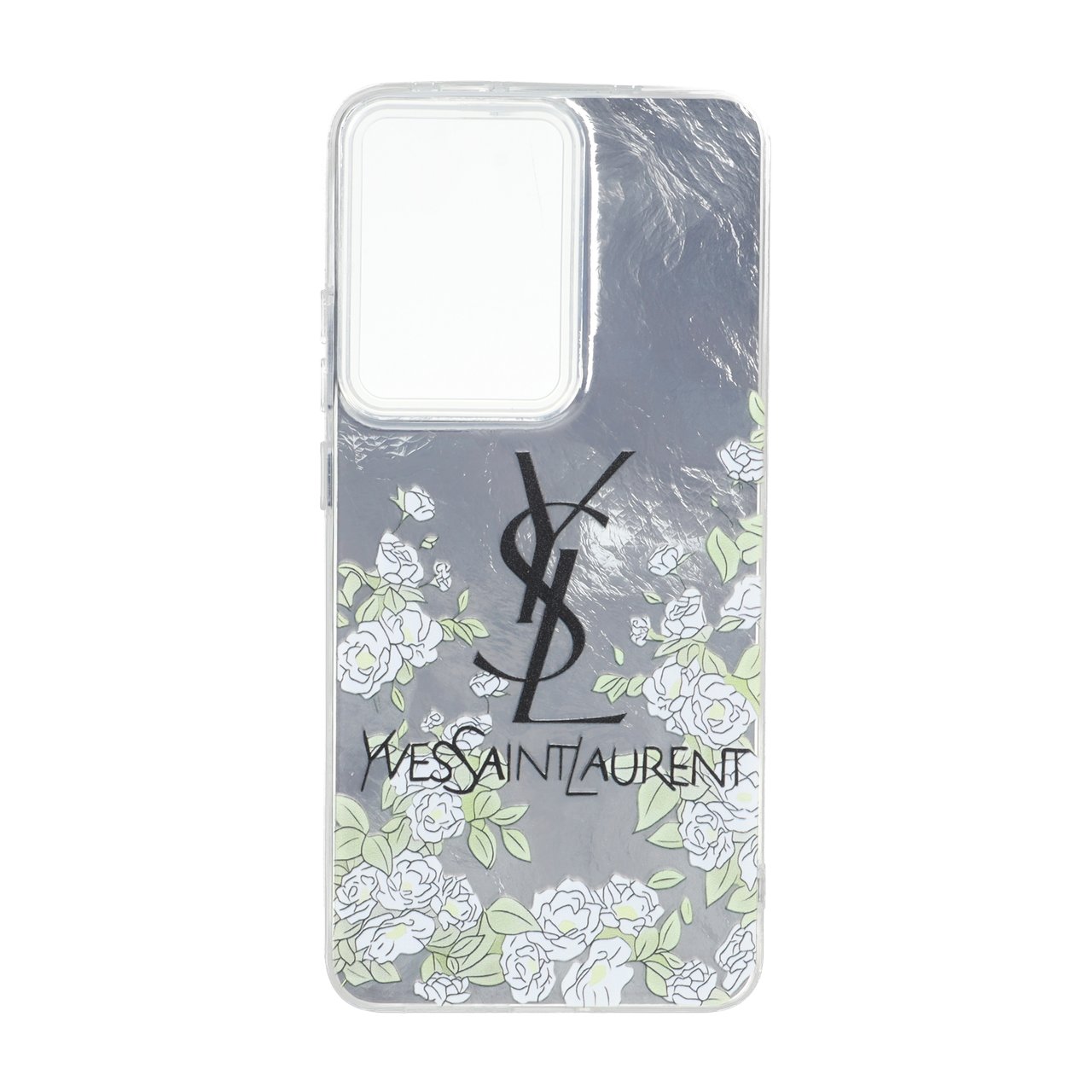 قاب طرح YSL گلدار اطلسی دور ژله ای مناسب برای شیائومی پوکو ایکس 7 پرو