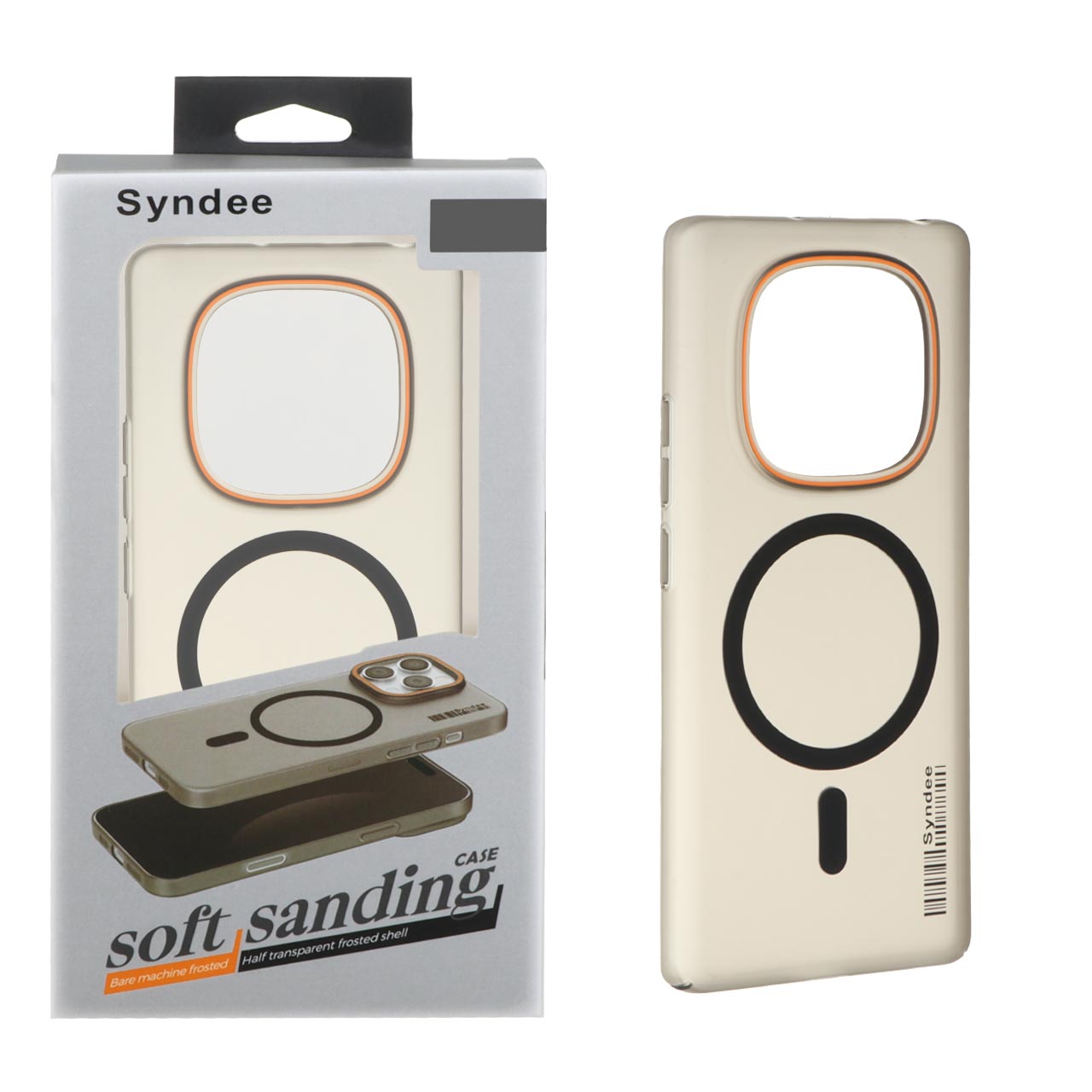 قاب اورجینال Syndee پشت مات مگ سیف مشکی مناسب برای شیائومی ردمی نوت 14 پرو 4G