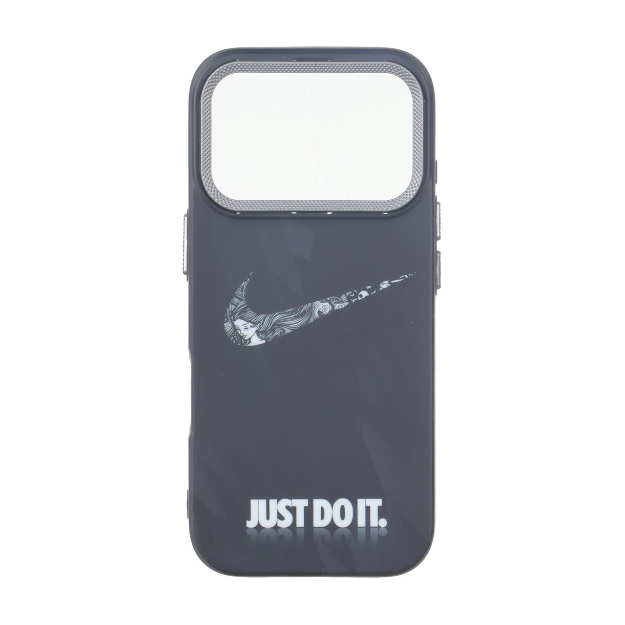 قاب طرح نایکی Just Do It با محافظ لنز کربنی مناسب برای آیفون 17 پرو