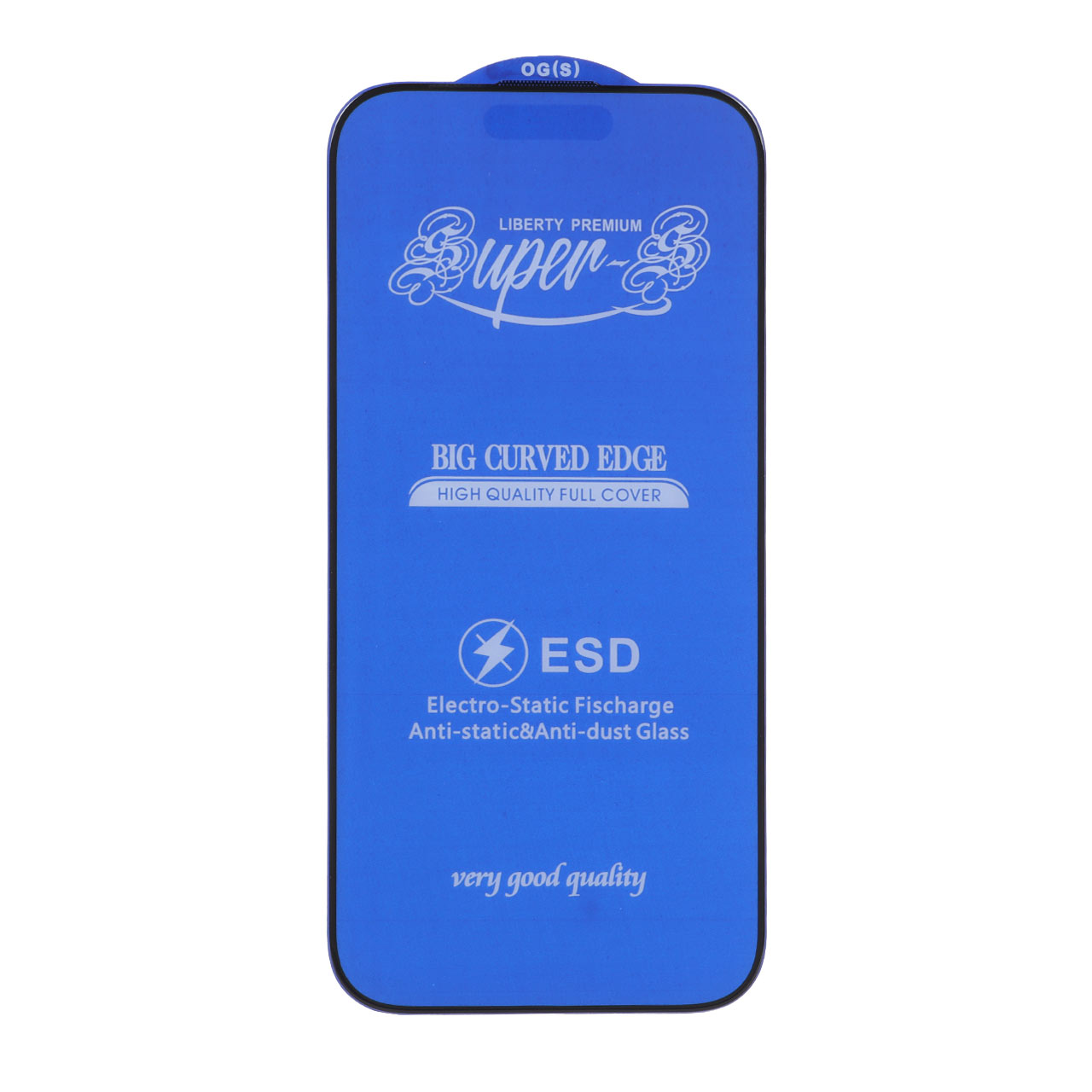 محافظ صفحه نمایش شیشه ای مات آنتی استاتیک فول کاور Super S-OG مناسب برای آیفون 16 پرو مکس