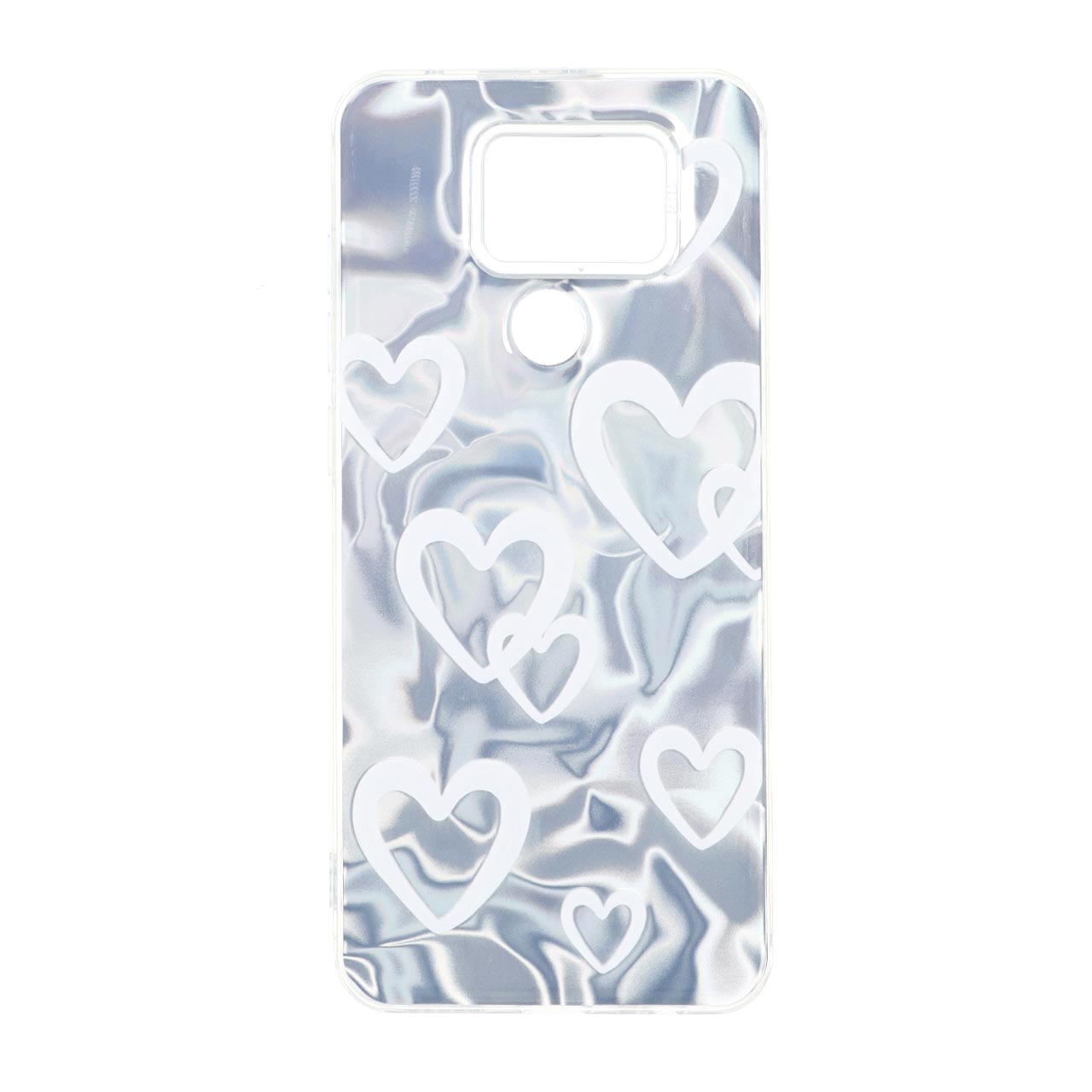 قاب طرح Silver Cloud قلبی دور ژله ای مناسب برای شیائومی ردمی نوت 9، ردمی 10X 5G و ردمی 10X پرو 5G