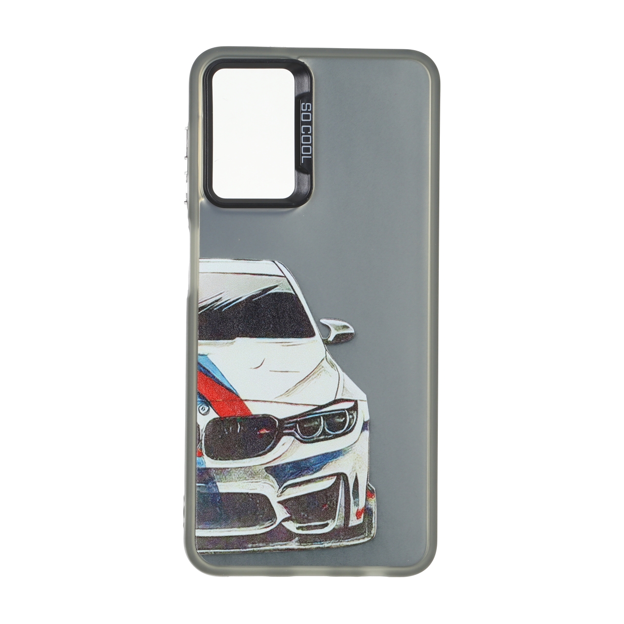 قاب طرح خودرو BMW M بلک لنز دکمه کروم SO COOL مناسب برای سامسونگ گلکسی A13 4G/5G, A04s, M13 4G, M23, F13