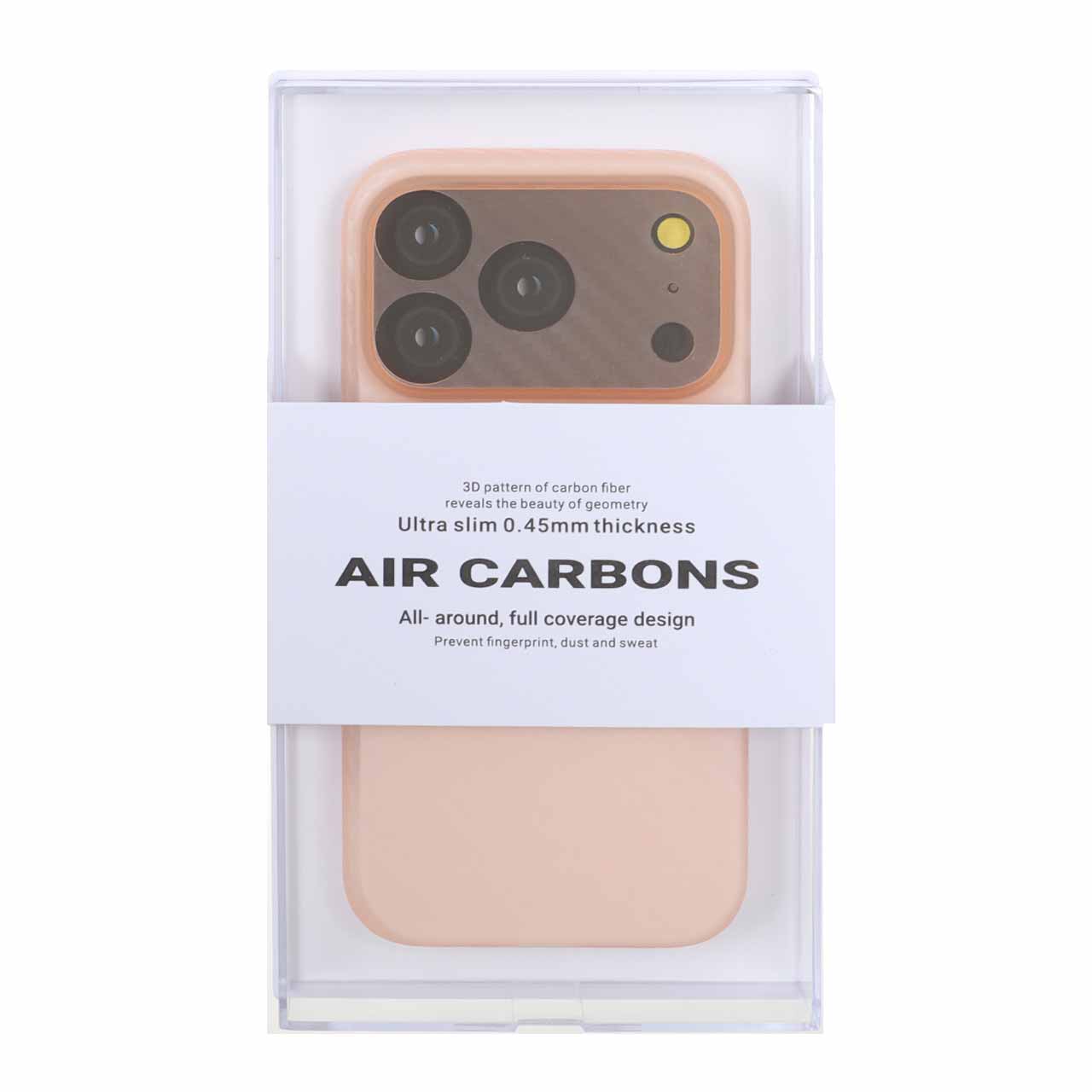 قاب محافظ لنزدار Original KZDoo Air Carbon مدل Apple iPhone 17 Pro - نارنجی