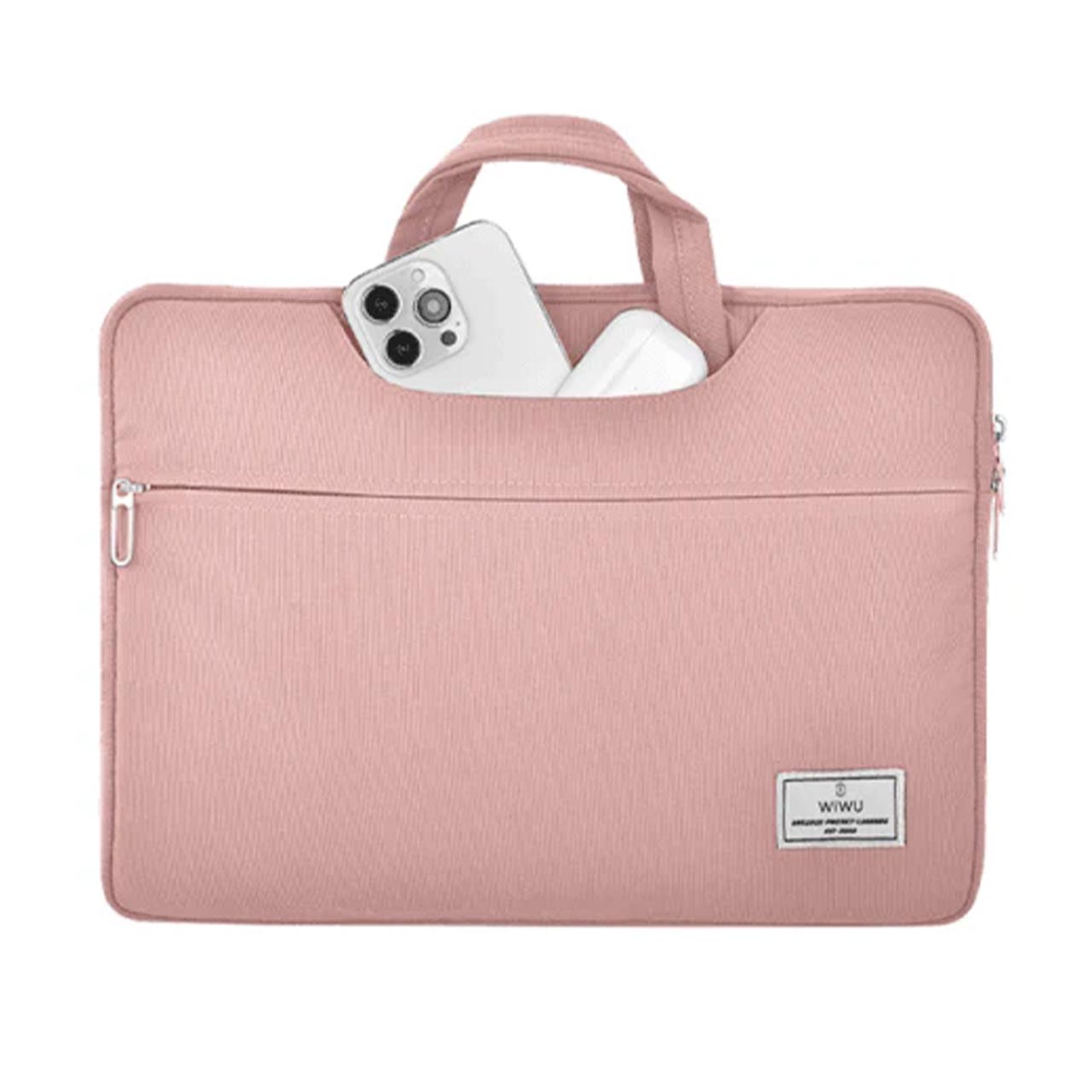 کیف لپ تاپ 14 اینچی Wiwu مدل Vivi Laptop Handbag - صورتی