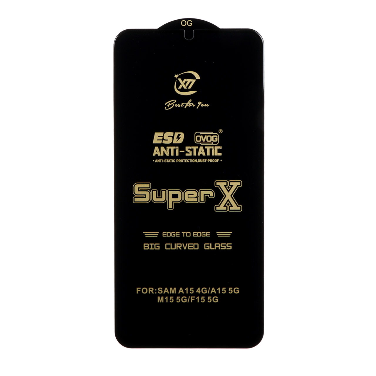 محافظ صفحه نمایش آنتی استاتیک Super X فول کاور مناسب برای سامسونگ A15 / A25 / A24 / M34 / F34