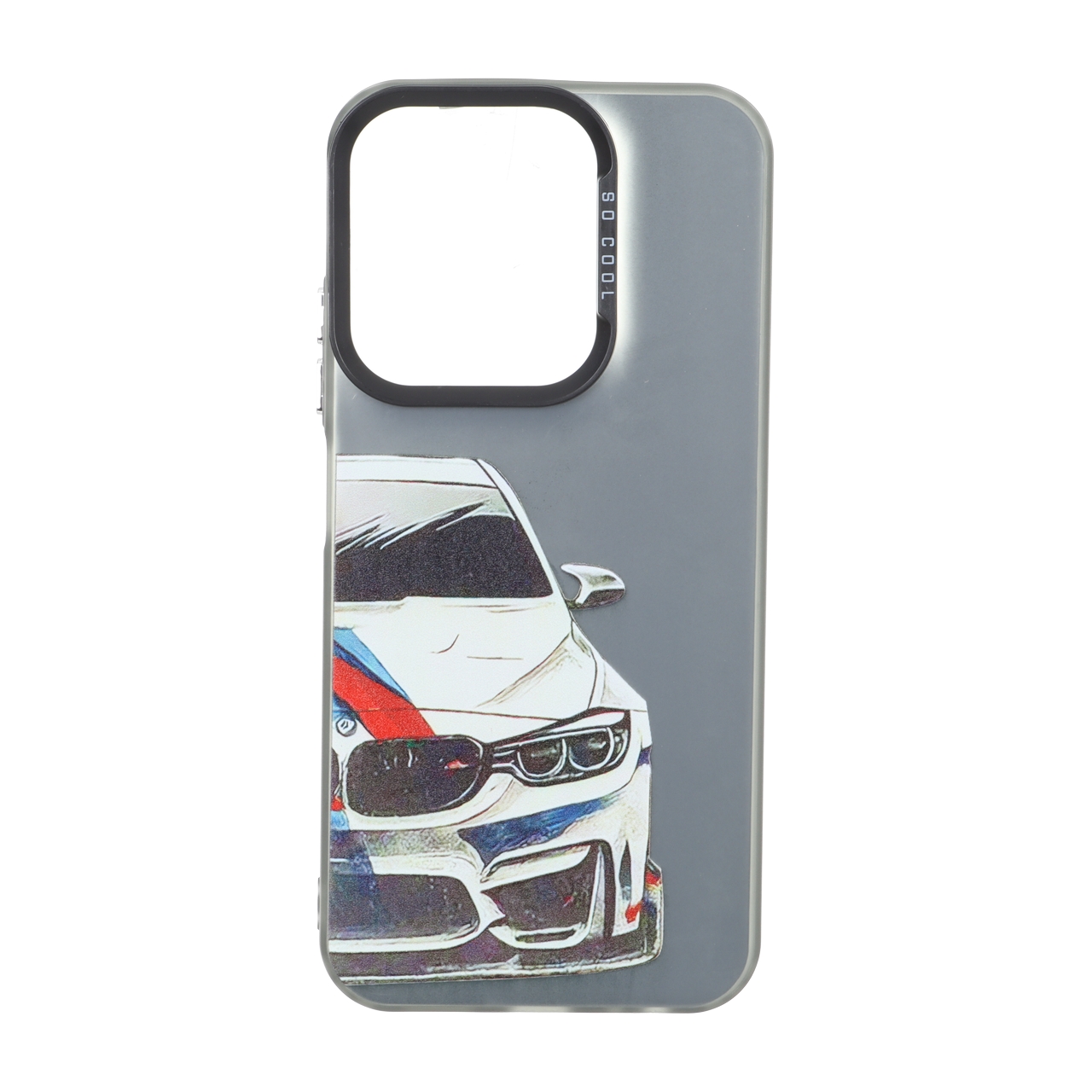 قاب طرح خودروی BMW M4 بلک لنز دکمه کروم مناسب برای شیائومی ردمی 15C و پوکو C85