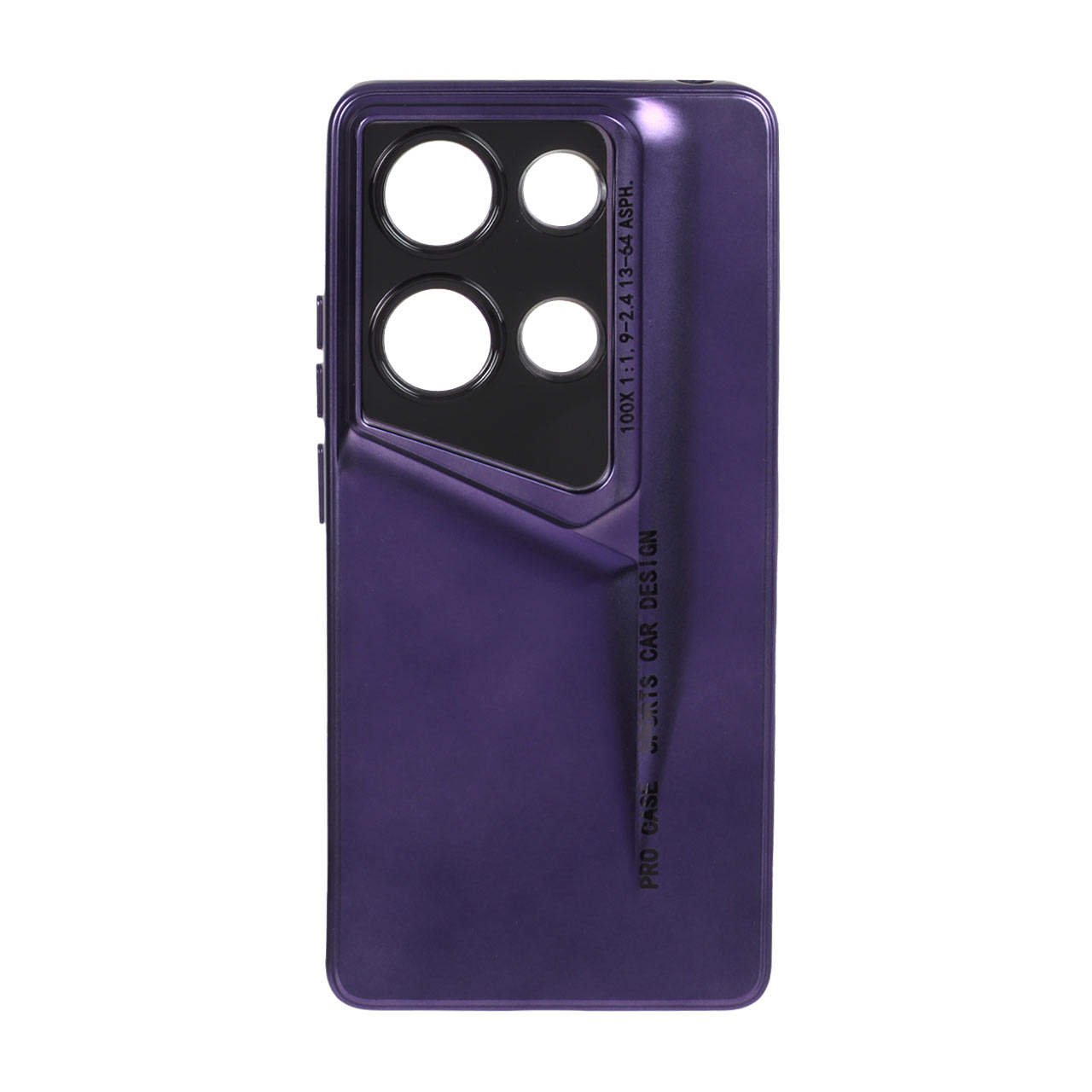 قاب طرح Sports Design متالیک بنفش مناسب برای شیائومی ردمی نوت 14 اس، ردمی نوت 13 پرو 4G و ردمی M6 پرو 4G