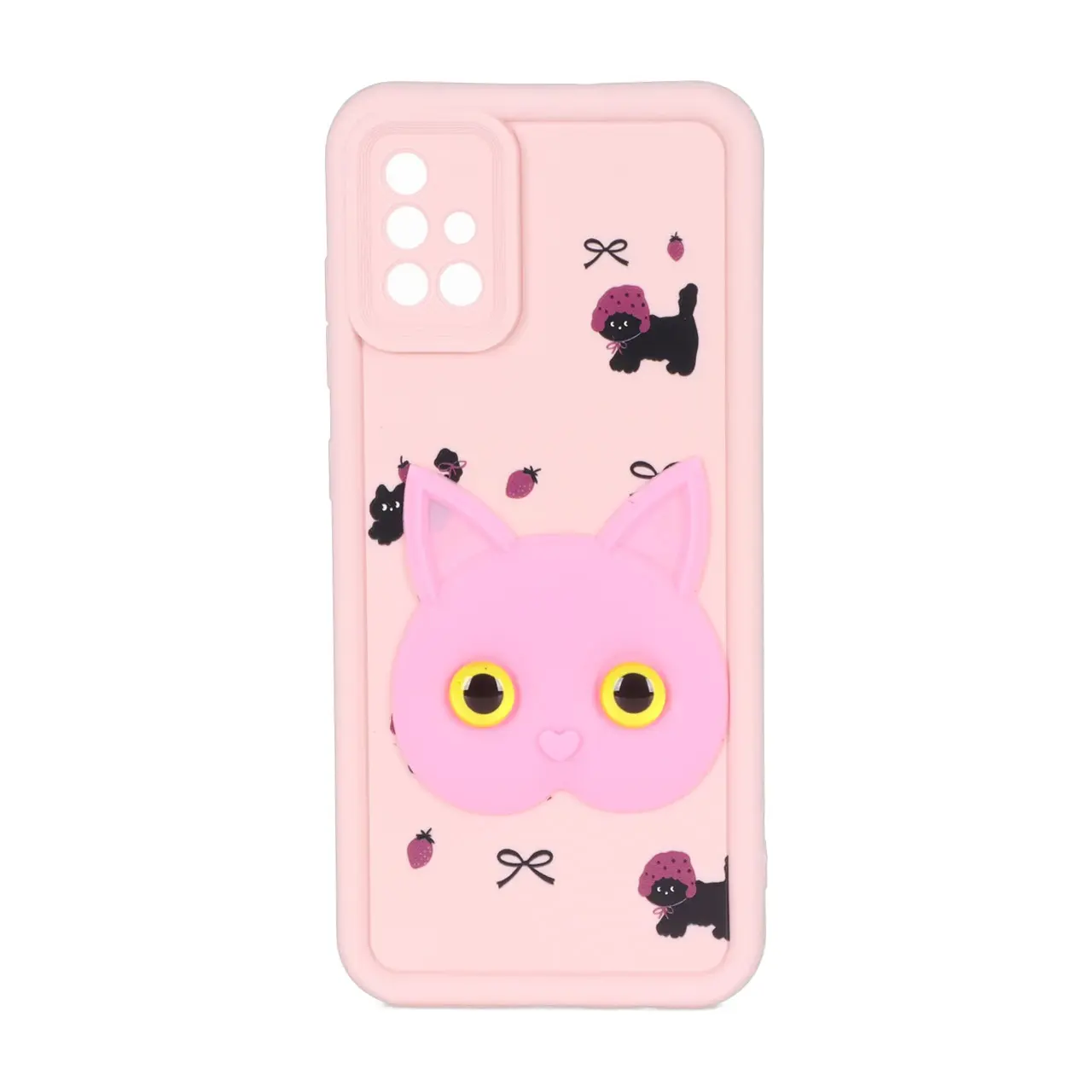 قاب Solid Case عروسکی برجسته Samsung Galaxy A51 / M40s - کد 204