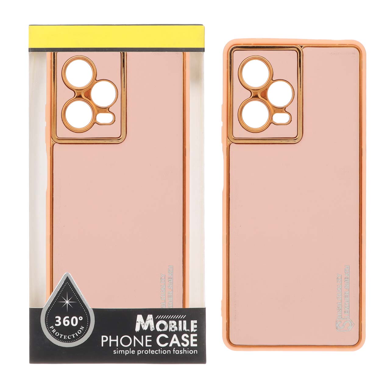 قاب چرمی My Case مدل Leather Sheath مناسب برای شیائومی ردمی نوت 12 پرو 5G صورتی
