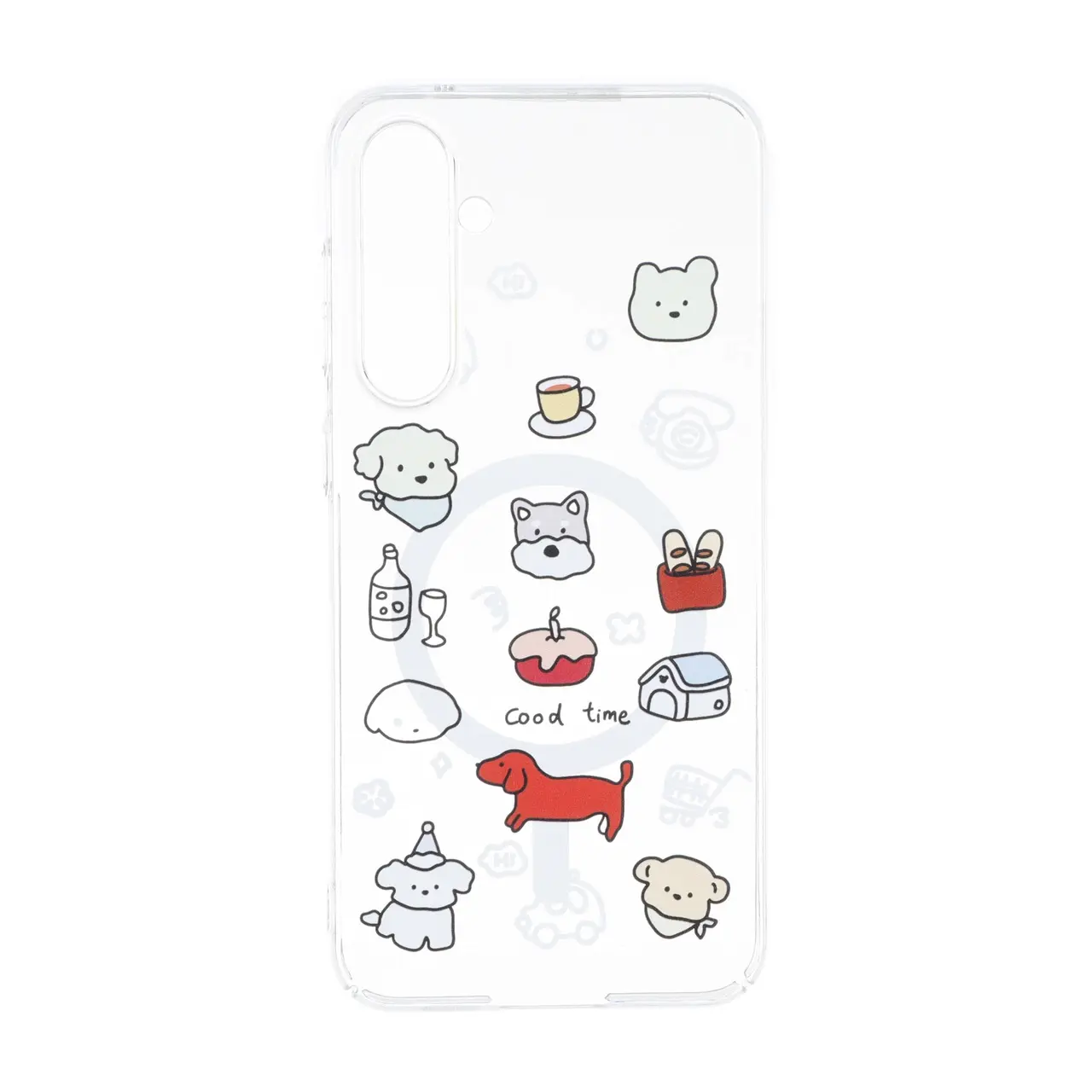 قاب Cute کریستالی طرح مگ سیف Samsung Galaxy S23 FE - کد 501
