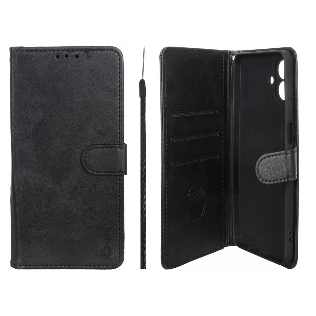 کیف موبایل مگنتی طرح Crystal داخل مخمل مناسب برای سامسونگ گلکسی A07 مشکی