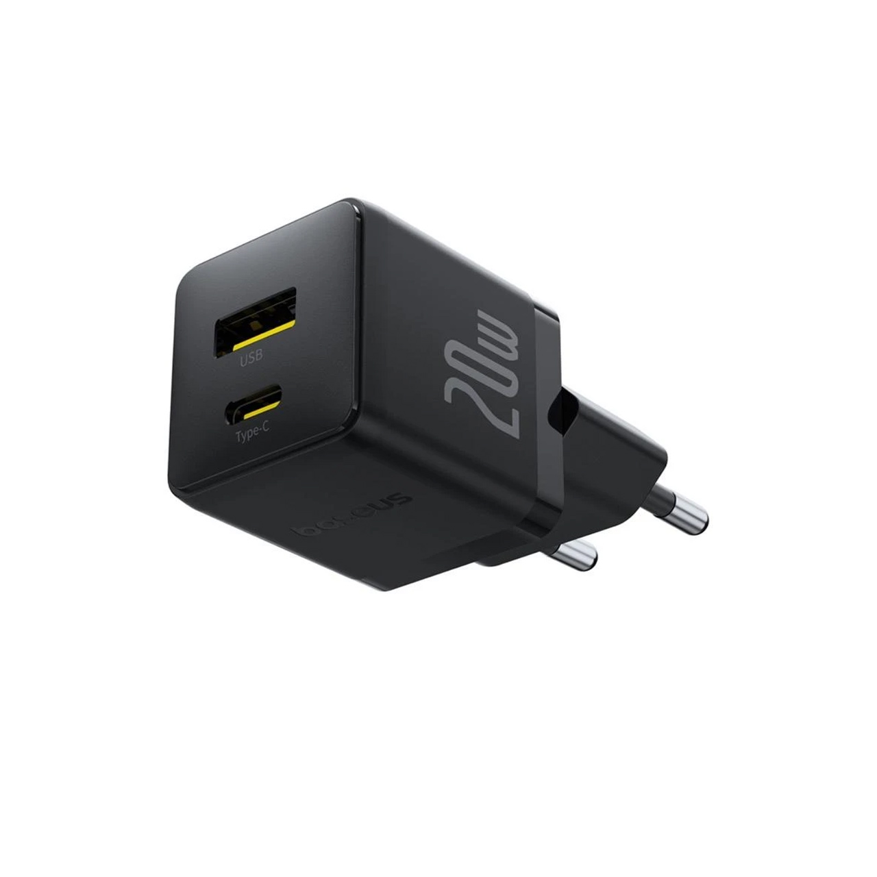 شارژ دیواری 20 وات فست و PD دو پورت Baseus مدل Palm 