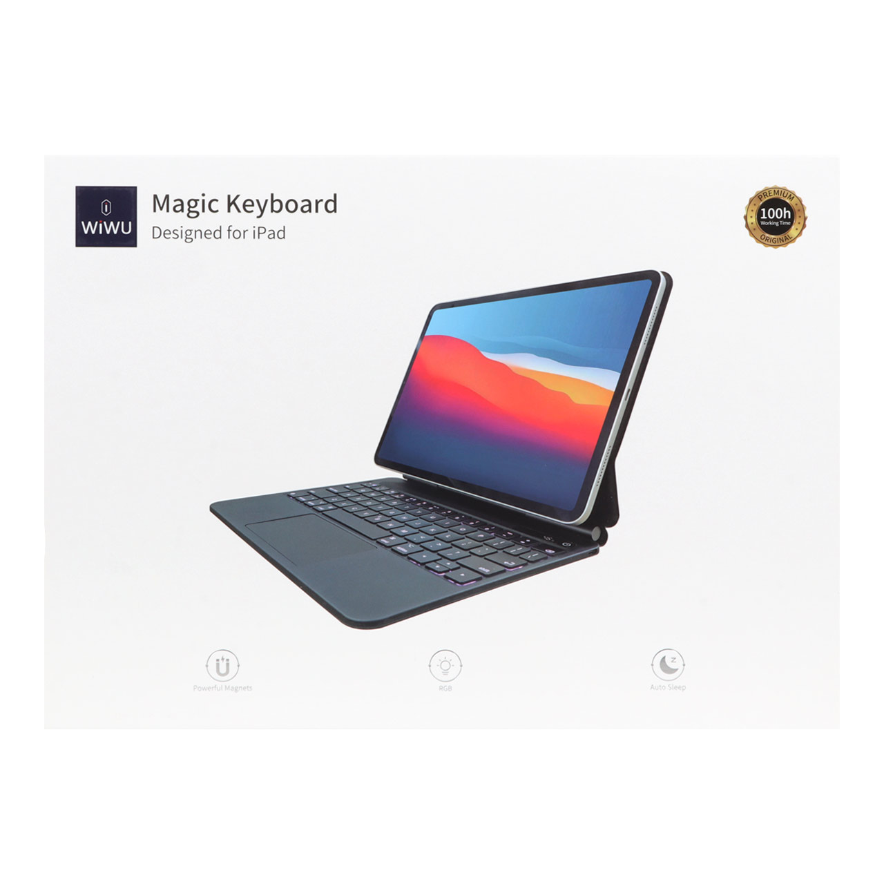 کاور کیبورد دار بی سیم iPad 12.9 اینچ Wiwu مدل MK129 - مشکی