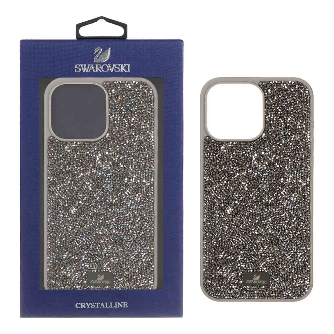 قاب Original Swarovski مدل Apple iPhone 16 Pro Max - خاکستری (پک دار)
