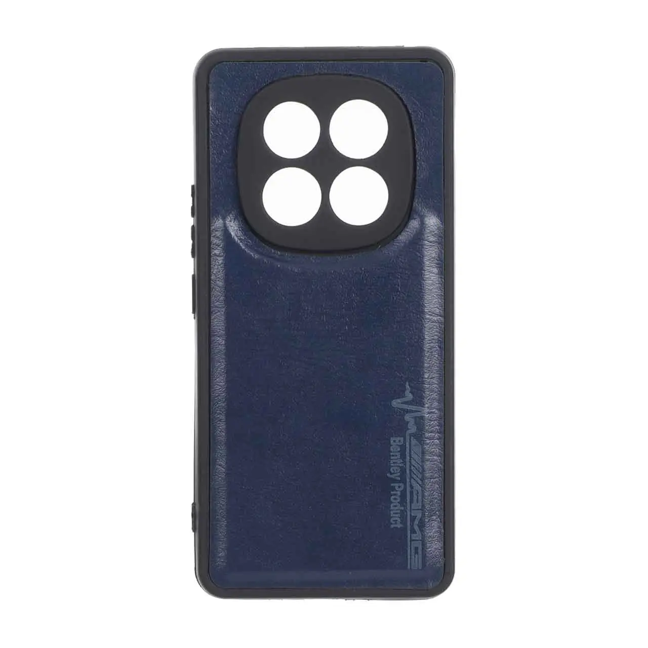 قاب طرح چرم AMG محافظ لنزدار Xiaomi Redmi Note 14 Pro 5G / Redmi Note 14 Pro Plus 5G / Poco X7 5G - سرمه ای