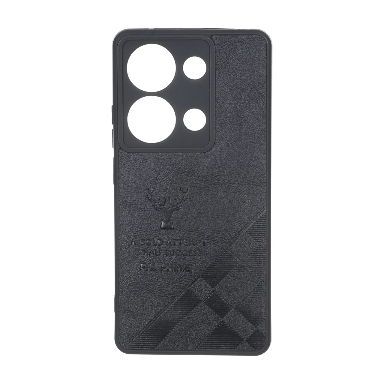 قاب طرح چرم گوزنی Pal Prime مشکی مناسب برای شیائومی ردمی نوت 14 اس، ردمی نوت 13 پرو 4G و پوکو ام 6 پرو 4G