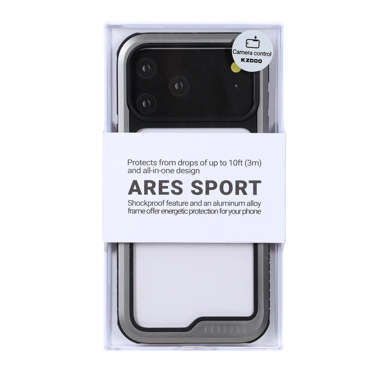 قاب محافظ اورجینال KDoo ARES Sport برای Apple iPhone 17 Pro Max - تیتانیوم خاکستری