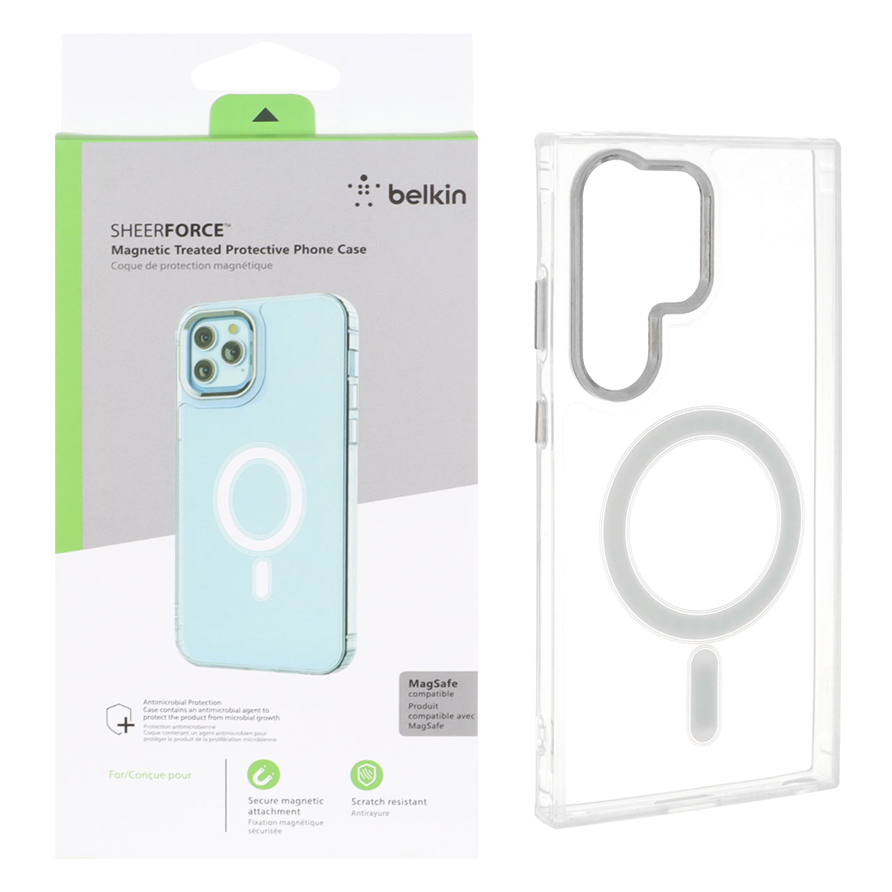 قاب مگ سیف شفاف Belkin SheerForce مناسب برای سامسونگ گلکسی S24 اولترا