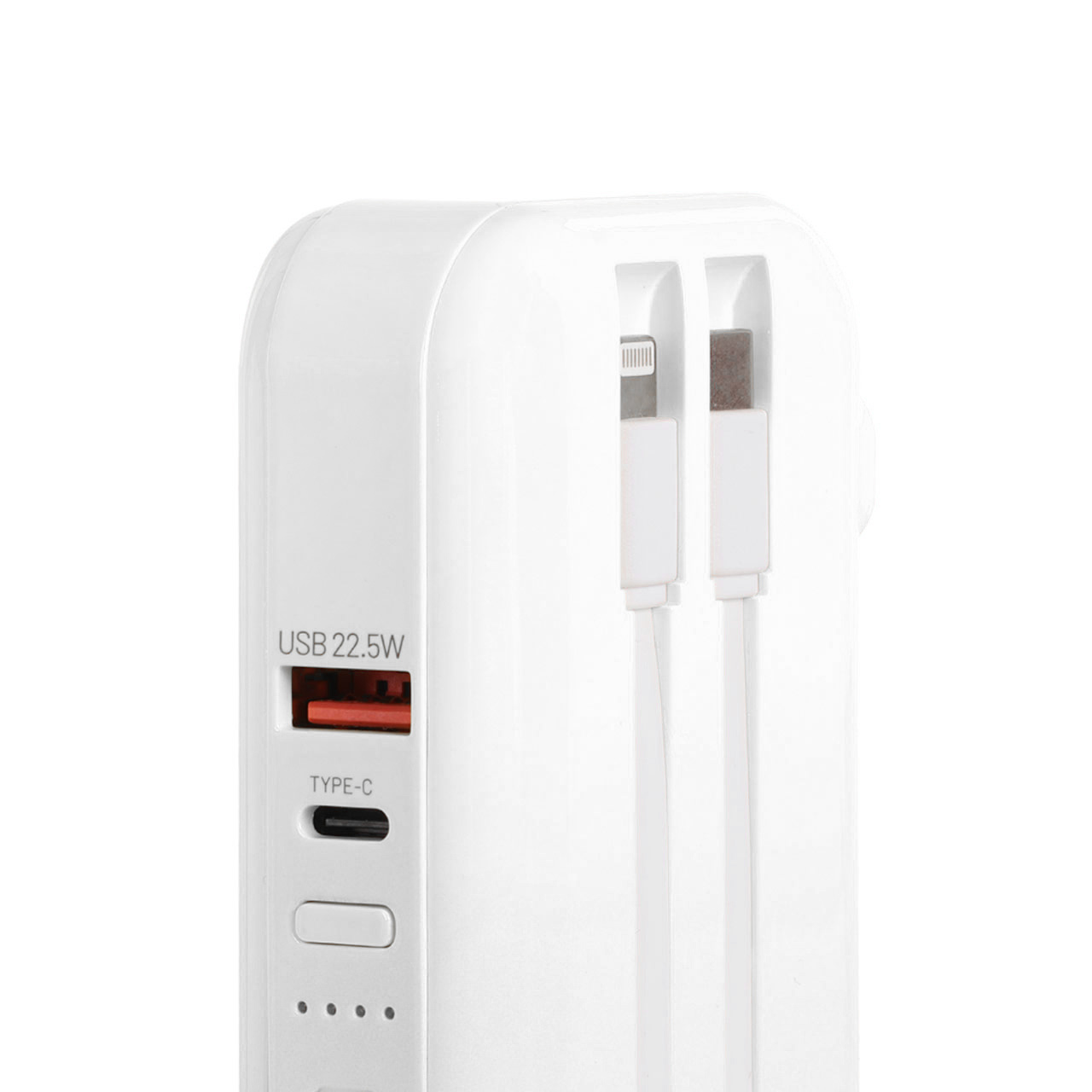 پاوربانک 22.5 وات (PD و فست شارژ) Wiwu 10000mAh مدل JC-23 - سفید