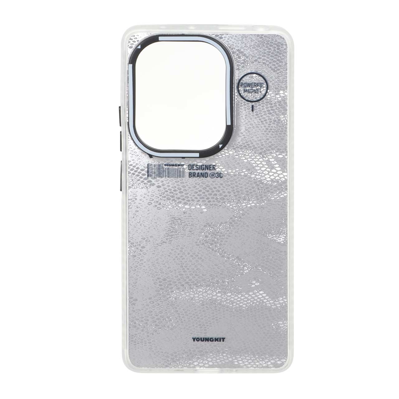 قاب طرح بارکد پوست ماری برند Youngkit با دور مات مناسب برای شیائومی ردمی نوت 14 اس / نوت 13 پرو 4G / پوکو ام 6 پرو 4G