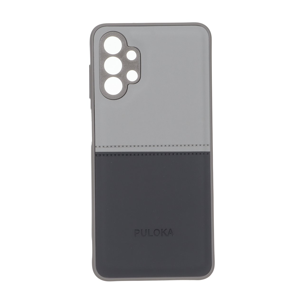قاب طرح Puloka جیر دو تکه دوخت دار طوسی مناسب برای سامسونگ گلکسی A13 4G