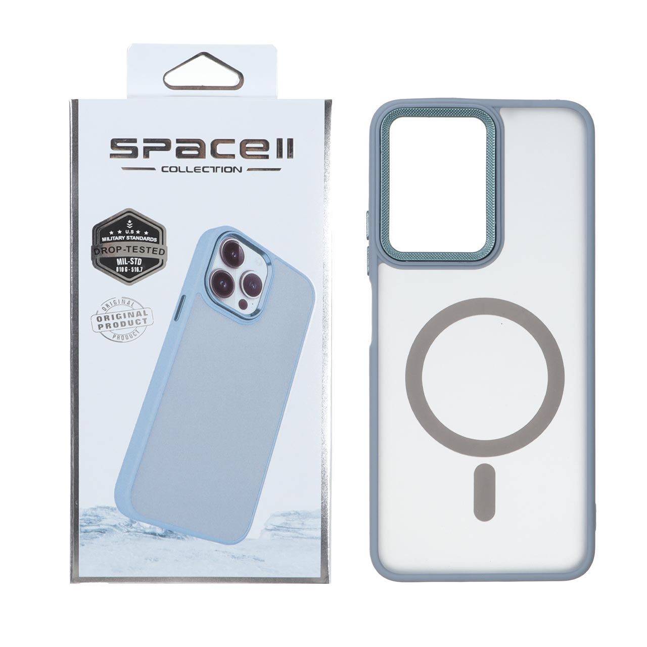 قاب Space مات لنز کربن طرح مگ سیف مناسب برای شیائومی ردمی نوت 12 فور جی