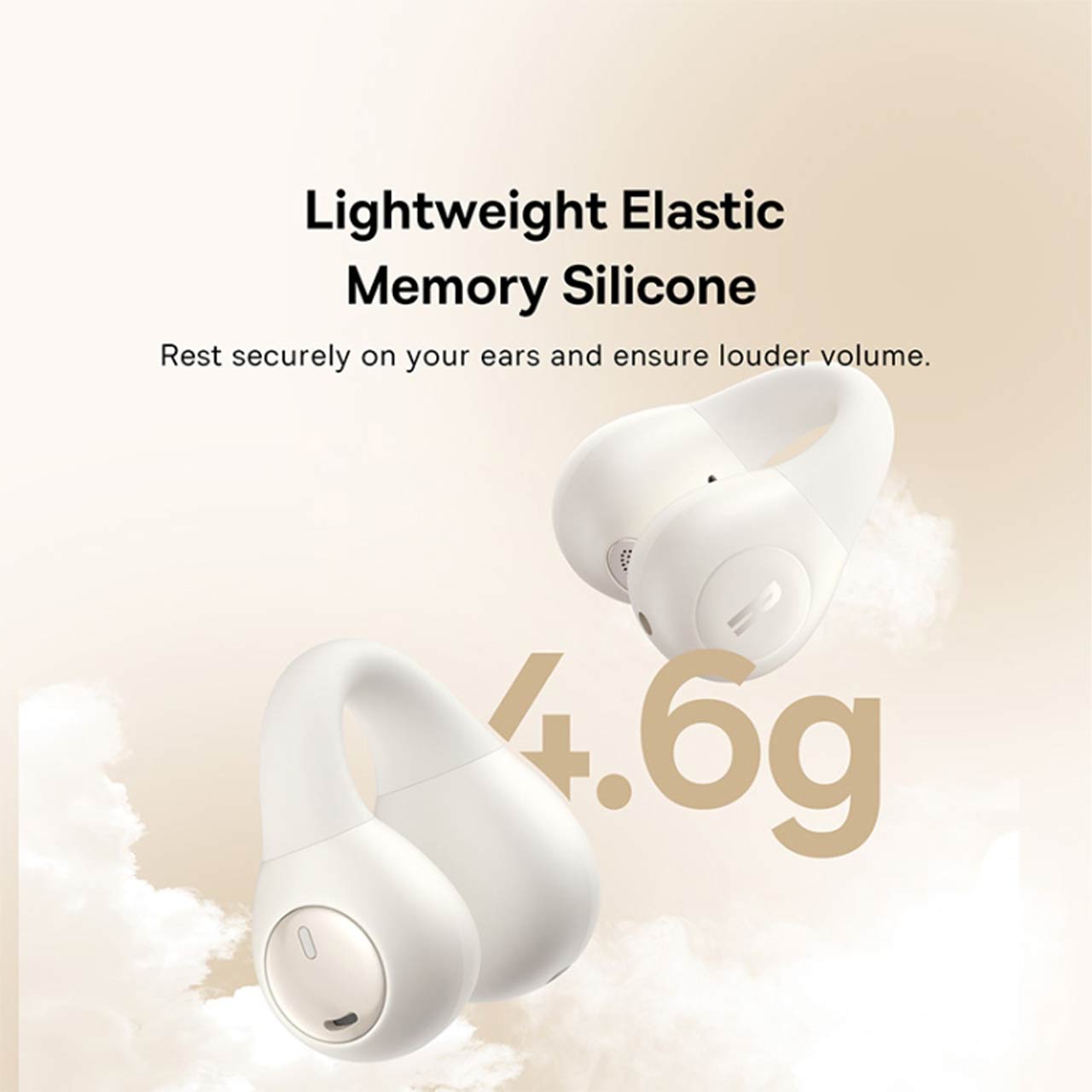 ایرفون بی سیم Baseus مدل Bass 15 Clip Open-Ear - سفید