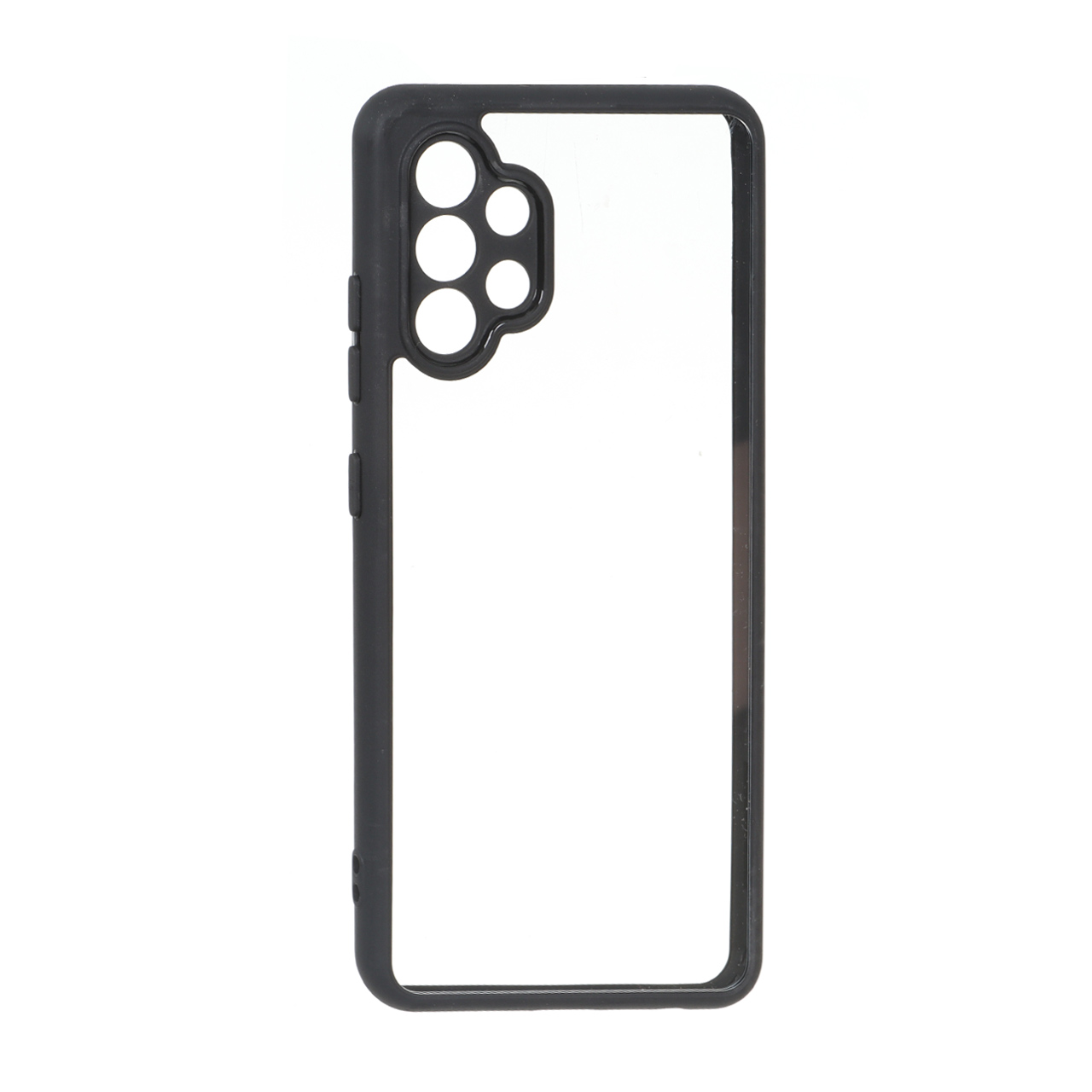 قاب پشت سخت شفاف محافظ لنزدار دور مشکی مناسب برای سامسونگ گلکسی A32 4G