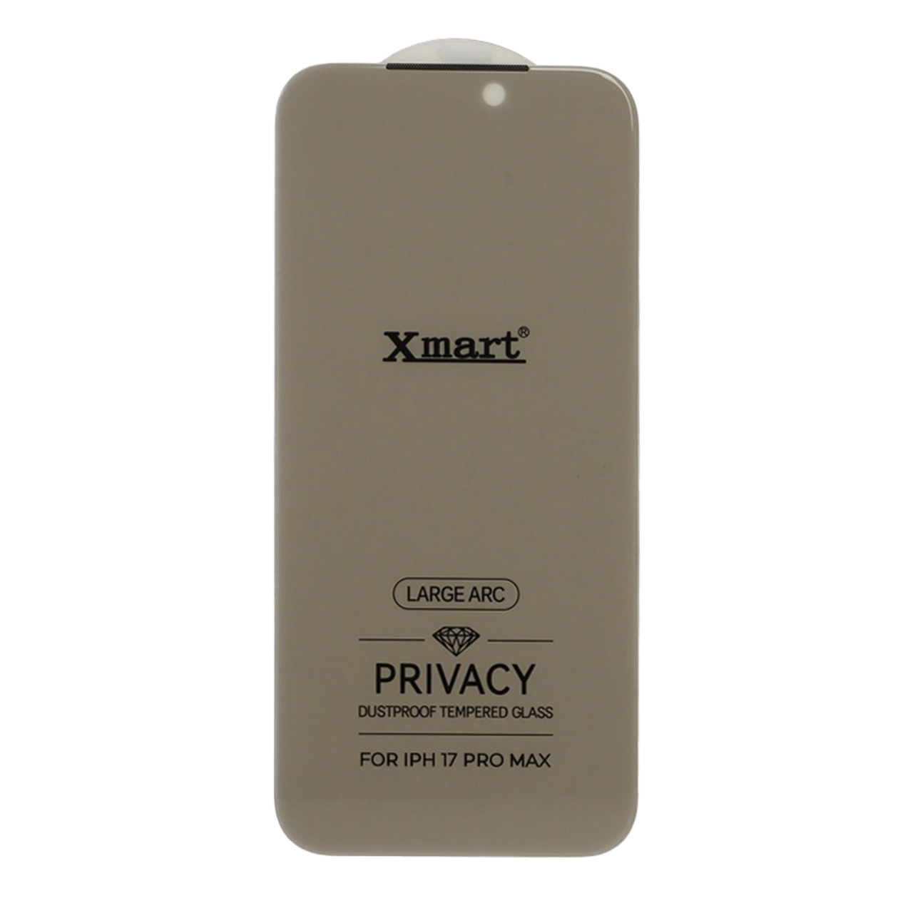 گلس پرایوسی 3D بدون حاشیه توری دار Xmart مدل Large Arc مناسب آیفون 17 پرو مکس