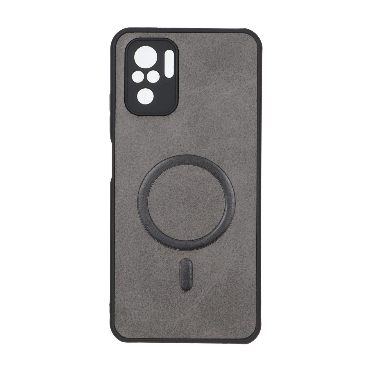 قاب چرمی طرح مگ سیف محافظ لنزدار مناسب برای شیائومی Redmi Note 10 4G / Redmi Note 10S / Poco M5S