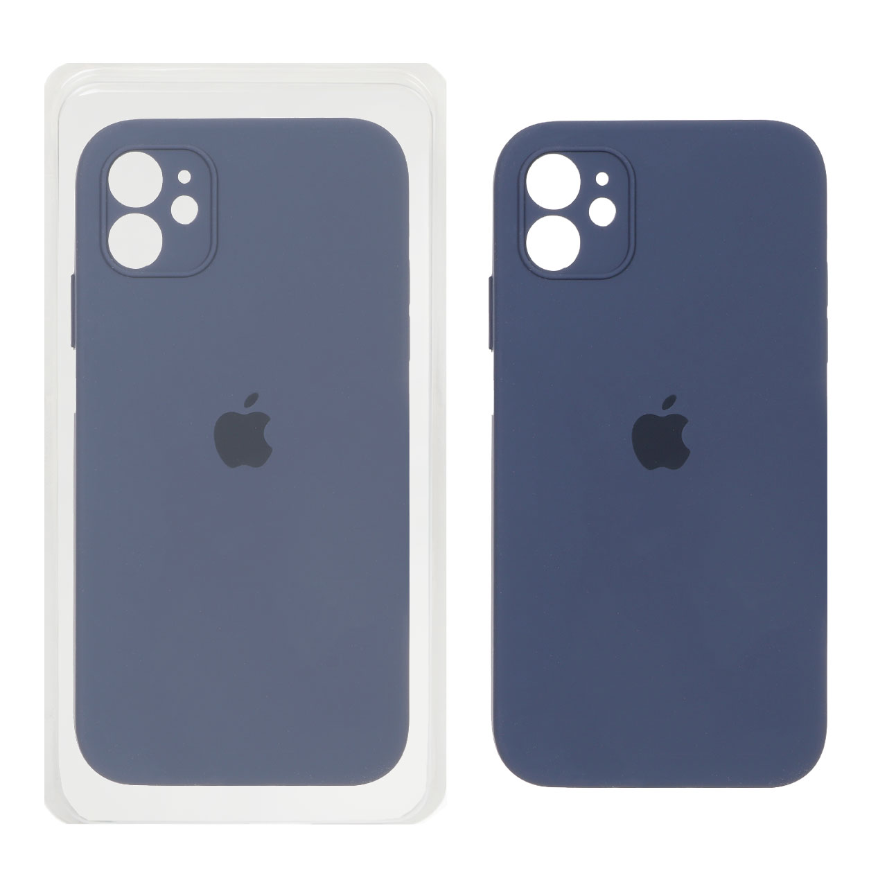 قاب سیلیکونی پاک کنی محافظ لنزدار اورجینال Apple iPhone 11 - سرمه ای تیره (پک اصلی)