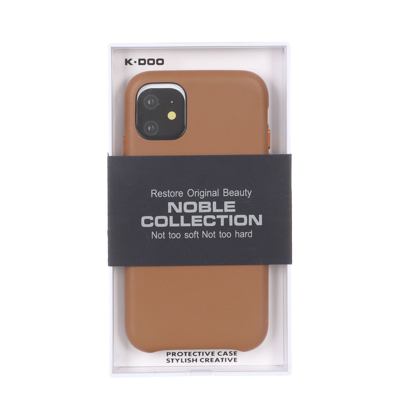 قاب Original KDoo Noble چرمی قهوه‌ای مناسب برای آیفون 11 پرو مکس