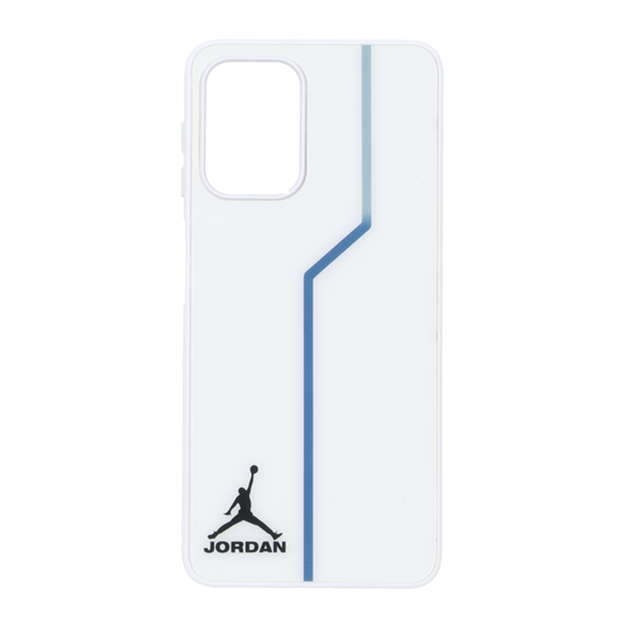 قاب طرح Jordan (جردن) و خطوط آبی مناسب برای سامسونگ Galaxy A22 4G / M32 4G / F22