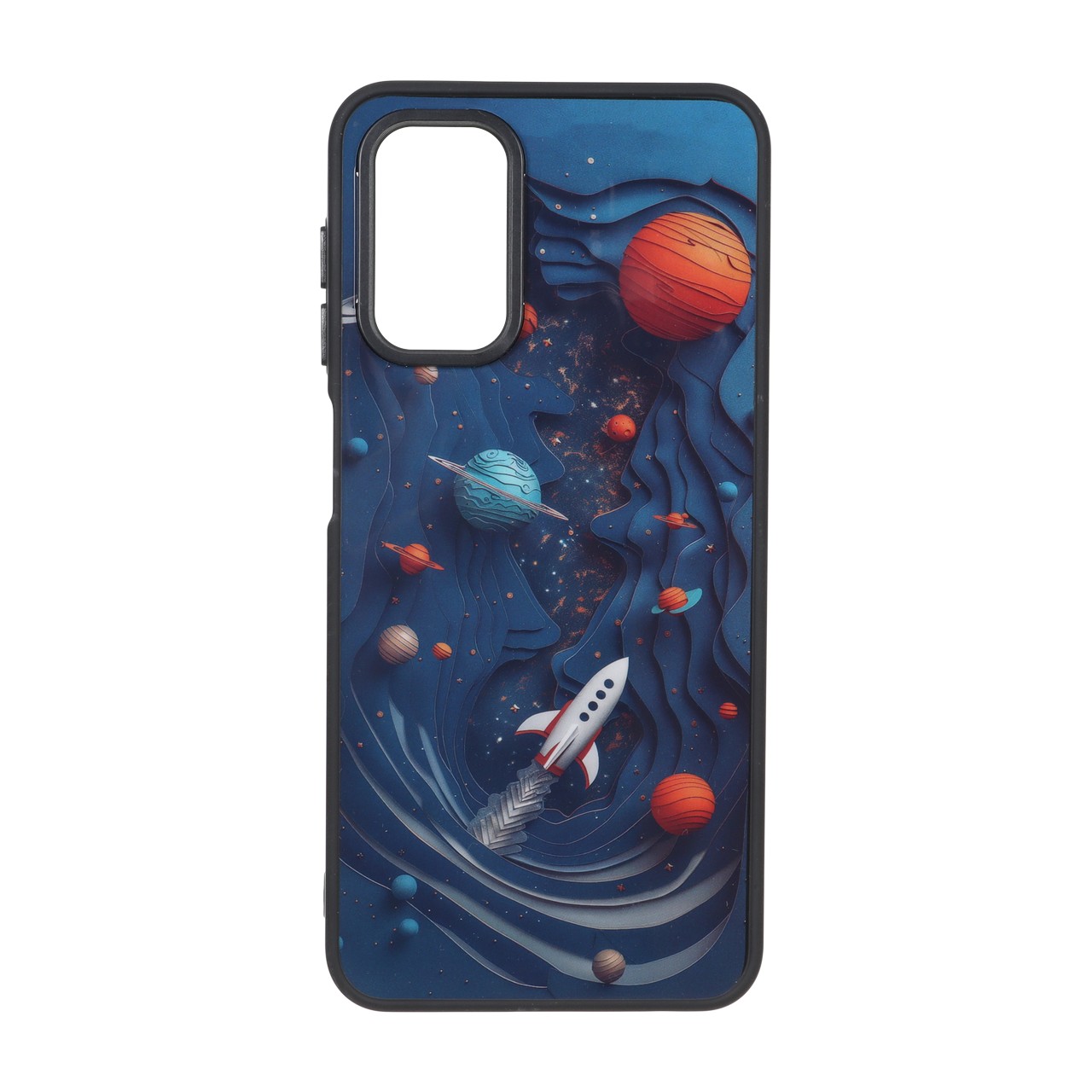 قاب بلک لنز براق طرح فضایی مناسب برای Samsung Galaxy A13 4G / A13 5G / A04s / M13 4G / M23 / F13