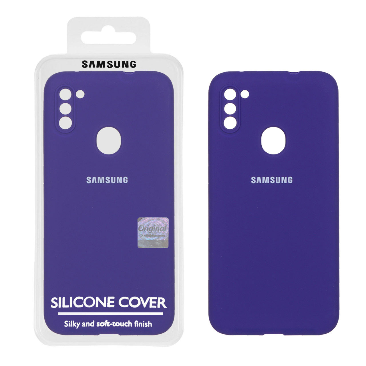 قاب سیلیکونی پاک کنی اورجینال بنفش مناسب برای سامسونگ گلکسی A11 و M11