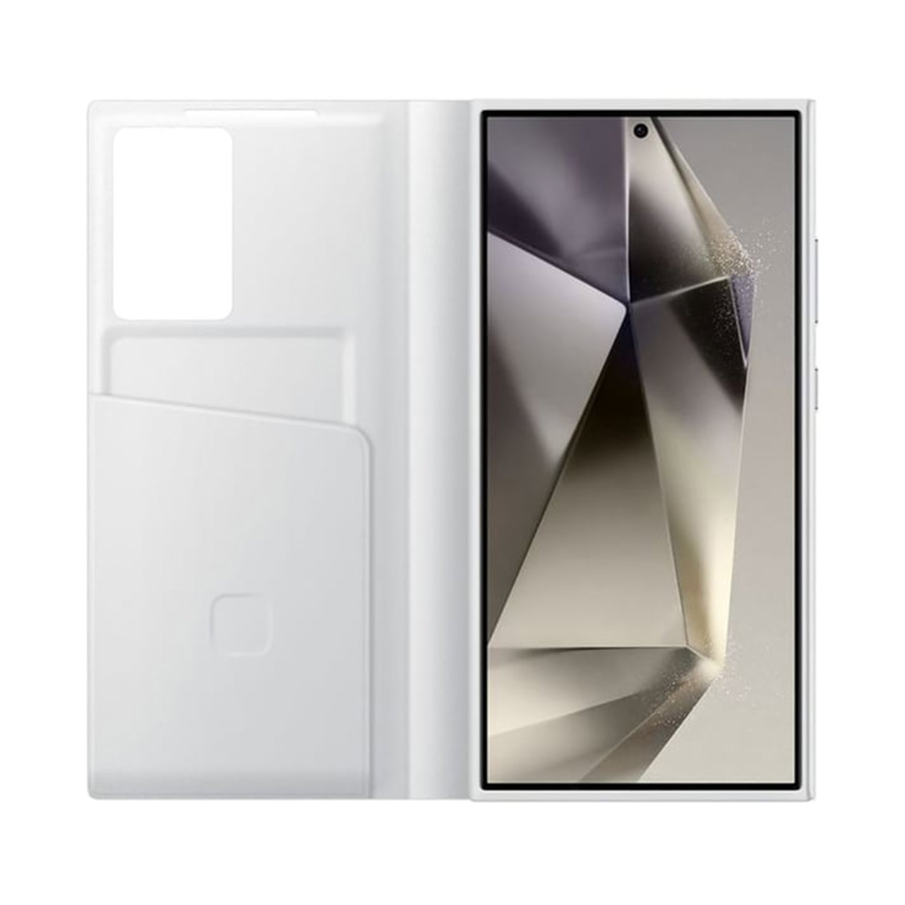 کیف هوشمند اورجینال سامسونگ Smart View Wallet Case مناسب برای گلکسی S24 اولترا - سفید