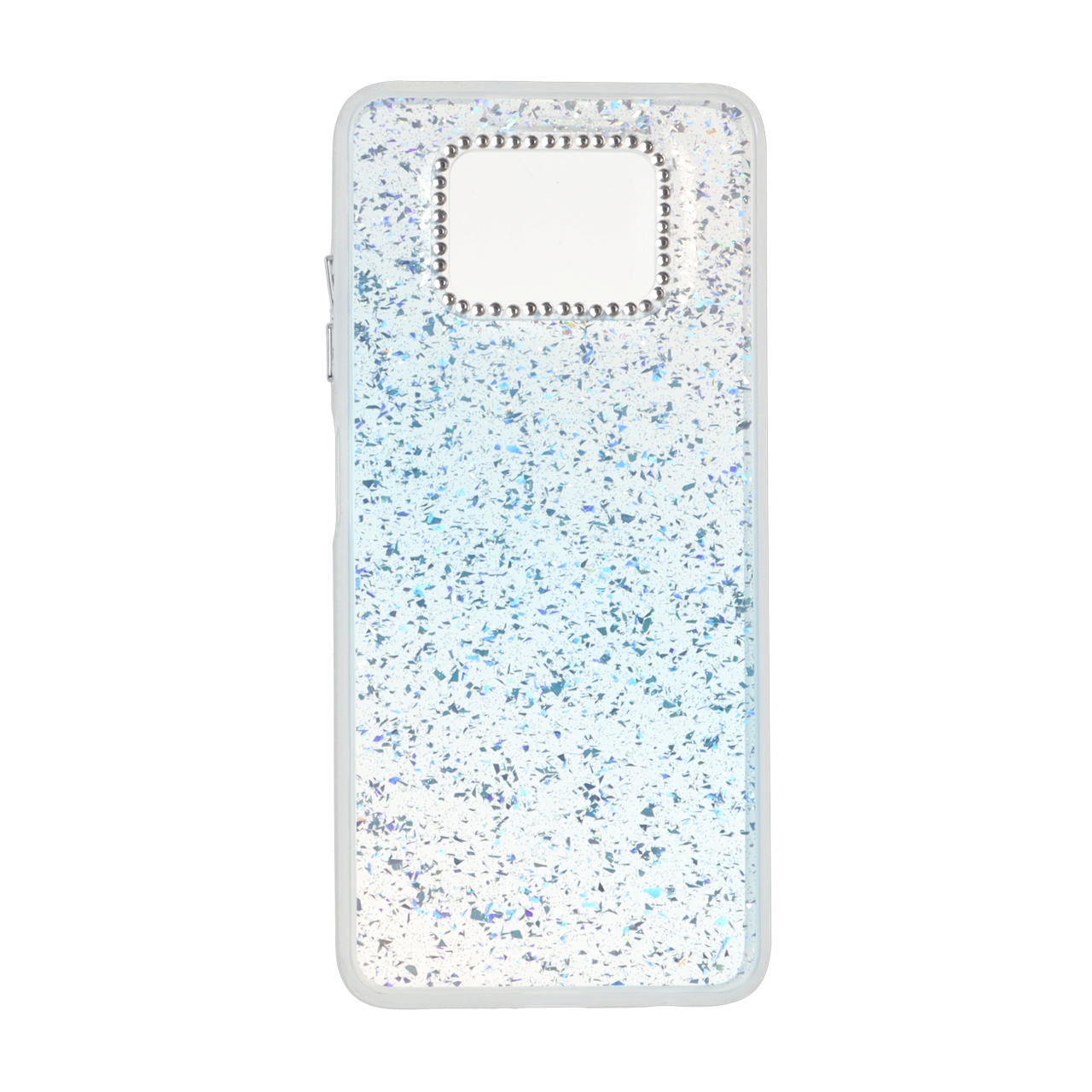 قاب اکلیلی دور مات نگین دار مناسب برای شیائومی پوکو X3 / پوکو X3 پرو / پوکو X3 NFC - آبی