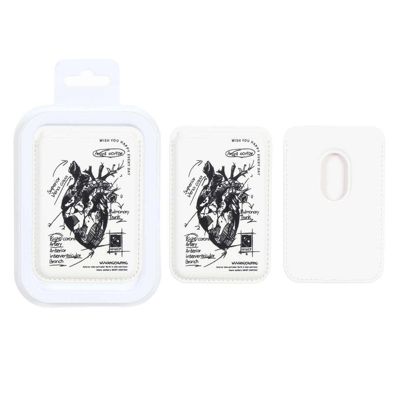 جاکارتی چرمی MagSafe طرح دار - کد 13 (پک دار)