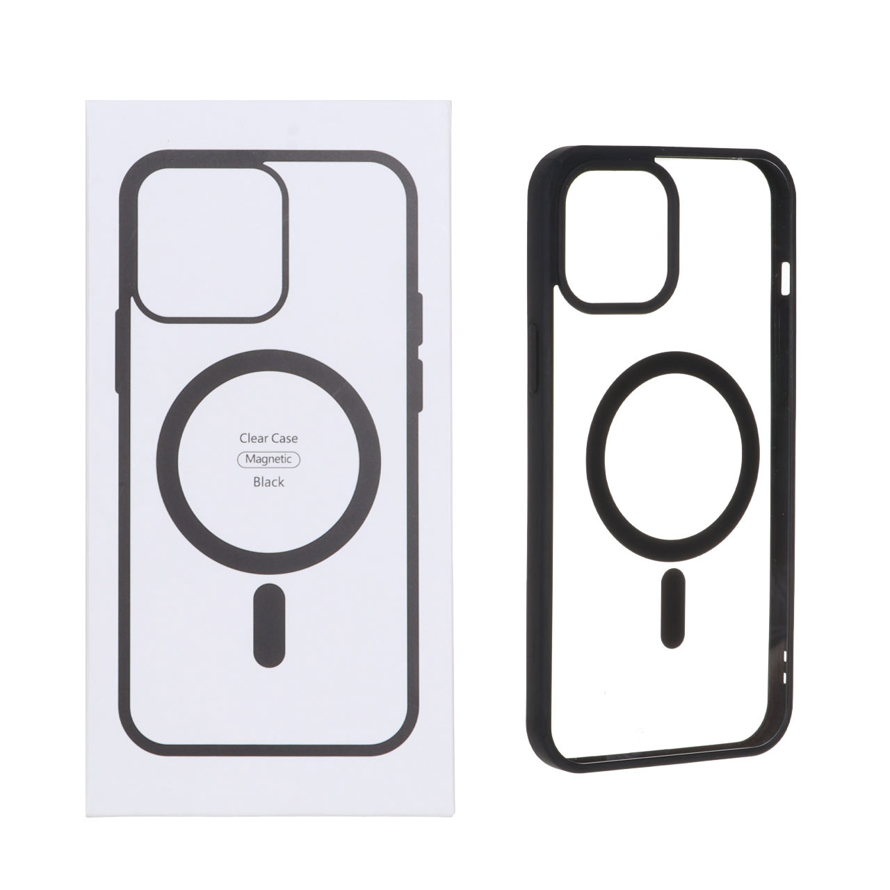 قاب شفاف Apple iPhone 15 / iPhone 14 / iPhone 13 با قابلیت شارژ MagSafe - مشکی